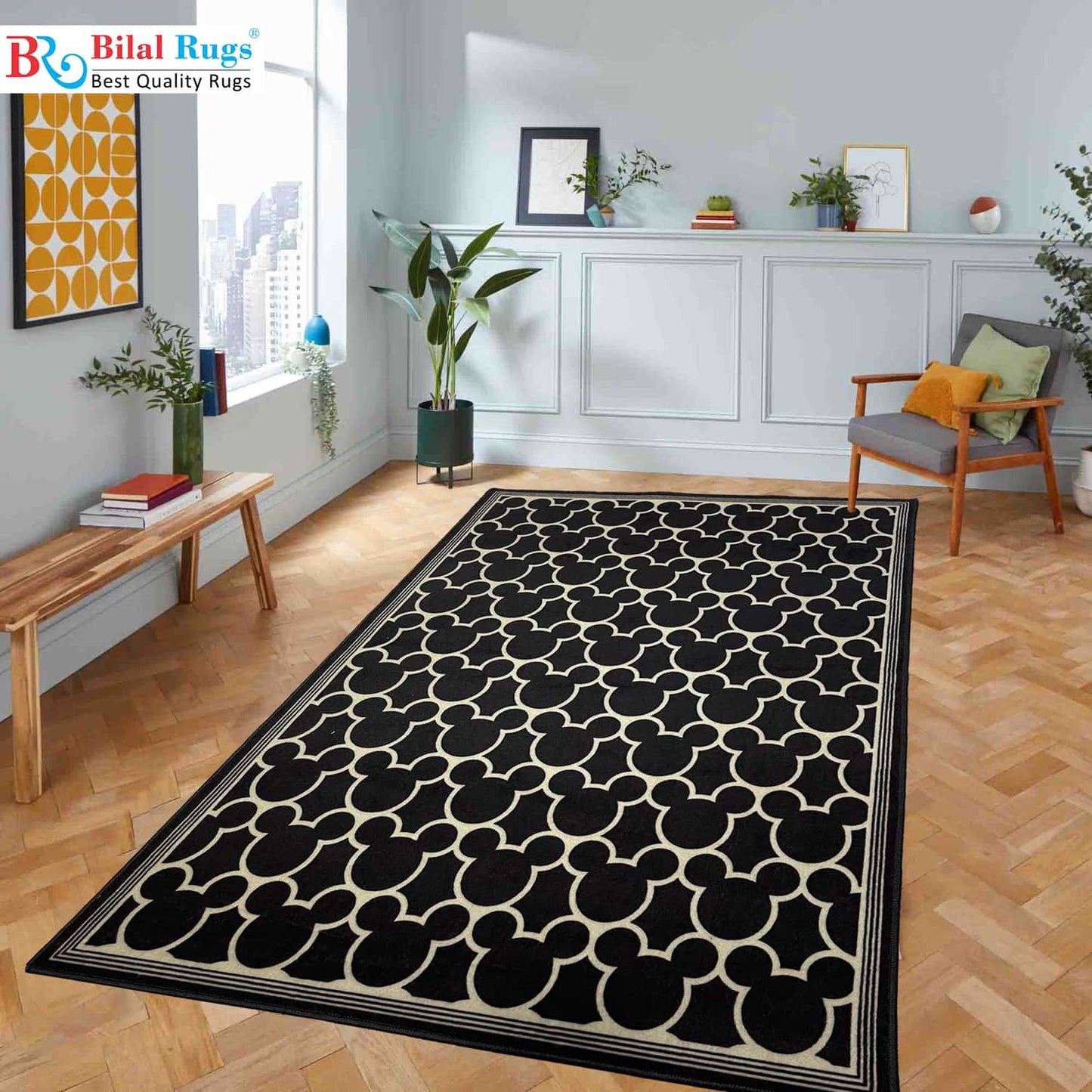 TPR Non Woven Rugs For Kids Room
Article-48-Black