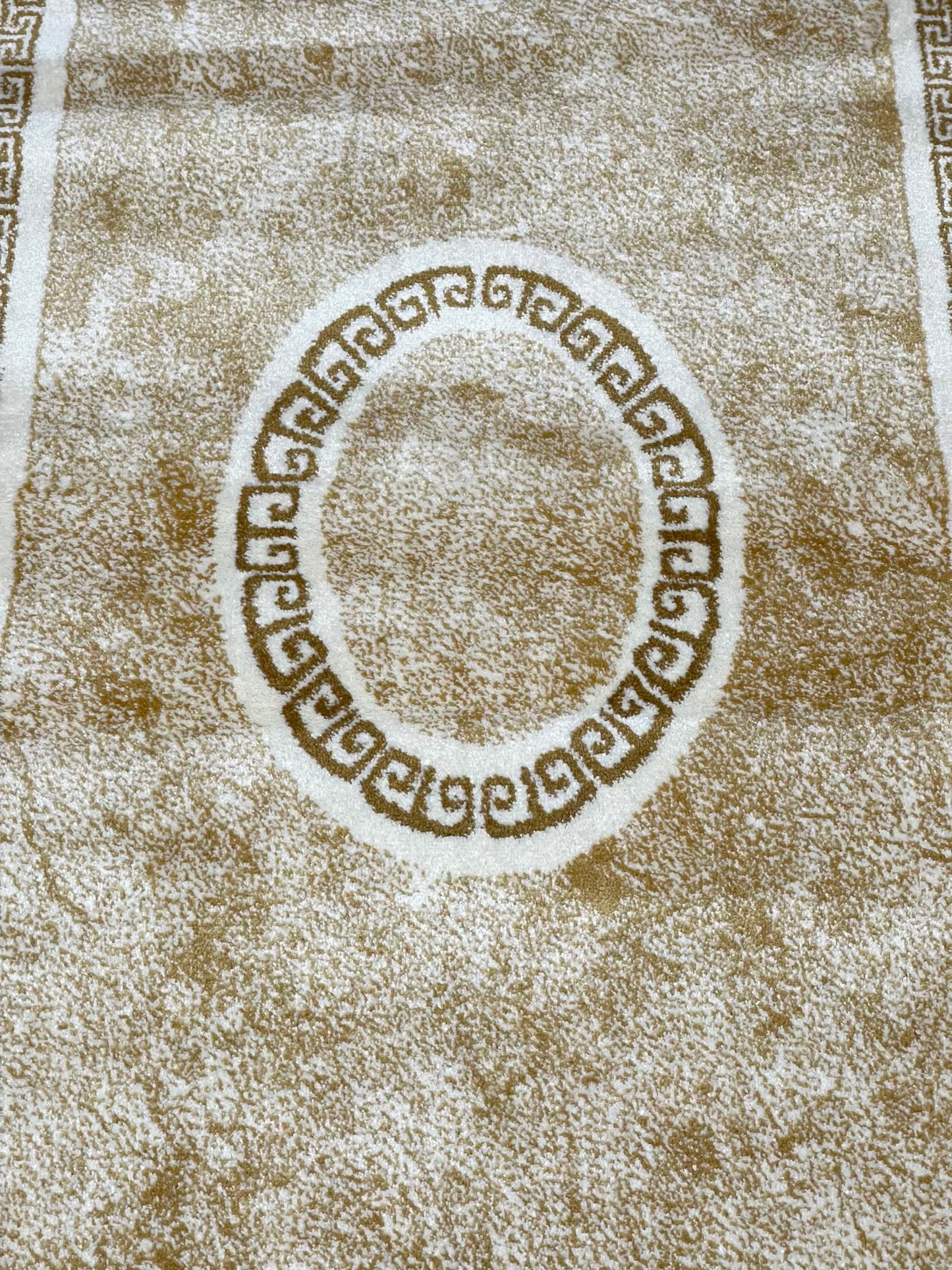 Versace polypropylene Rug,back woven(Article-76-Off white )