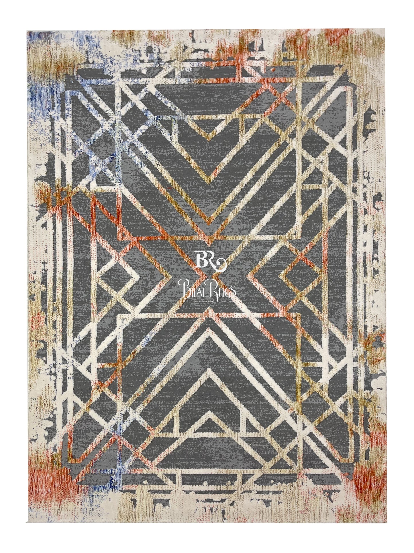 Irani Viscose Rug , Woven Back Article-309-Peach Size : 3 ft width x 5 ft length (100 cm x 150cm)