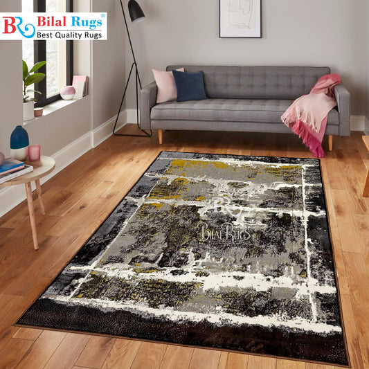 Pakistani Silk Woven Rug.(Article-1468-Brown) Size : 5ft width  x 7.3ft length (150cm x 220cm)