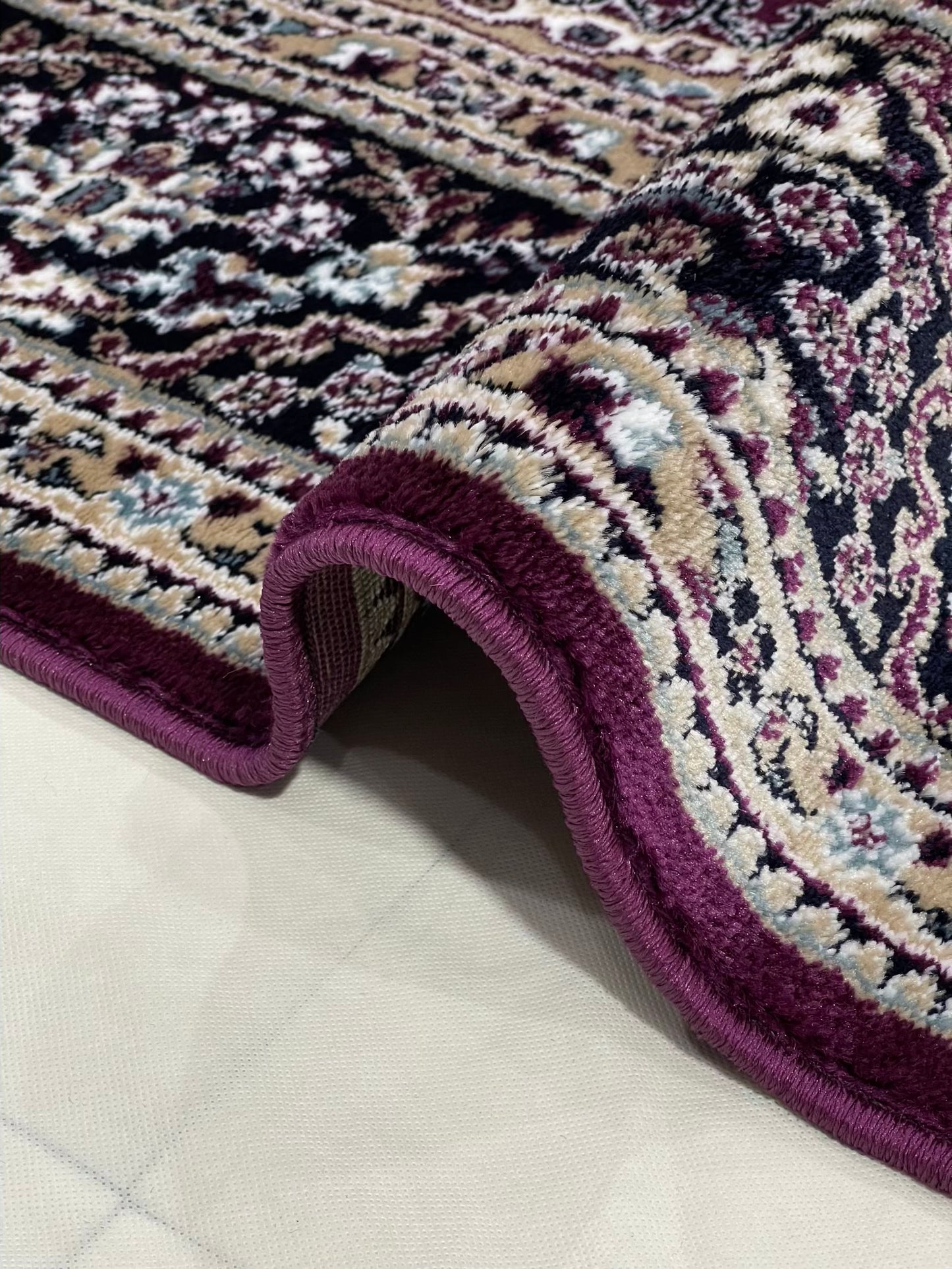 Persian polypropylene Rug,back woven(Article-22-Purple)
Size : 6.6 ft width x 9.6 ft length (200cm x 290cm)