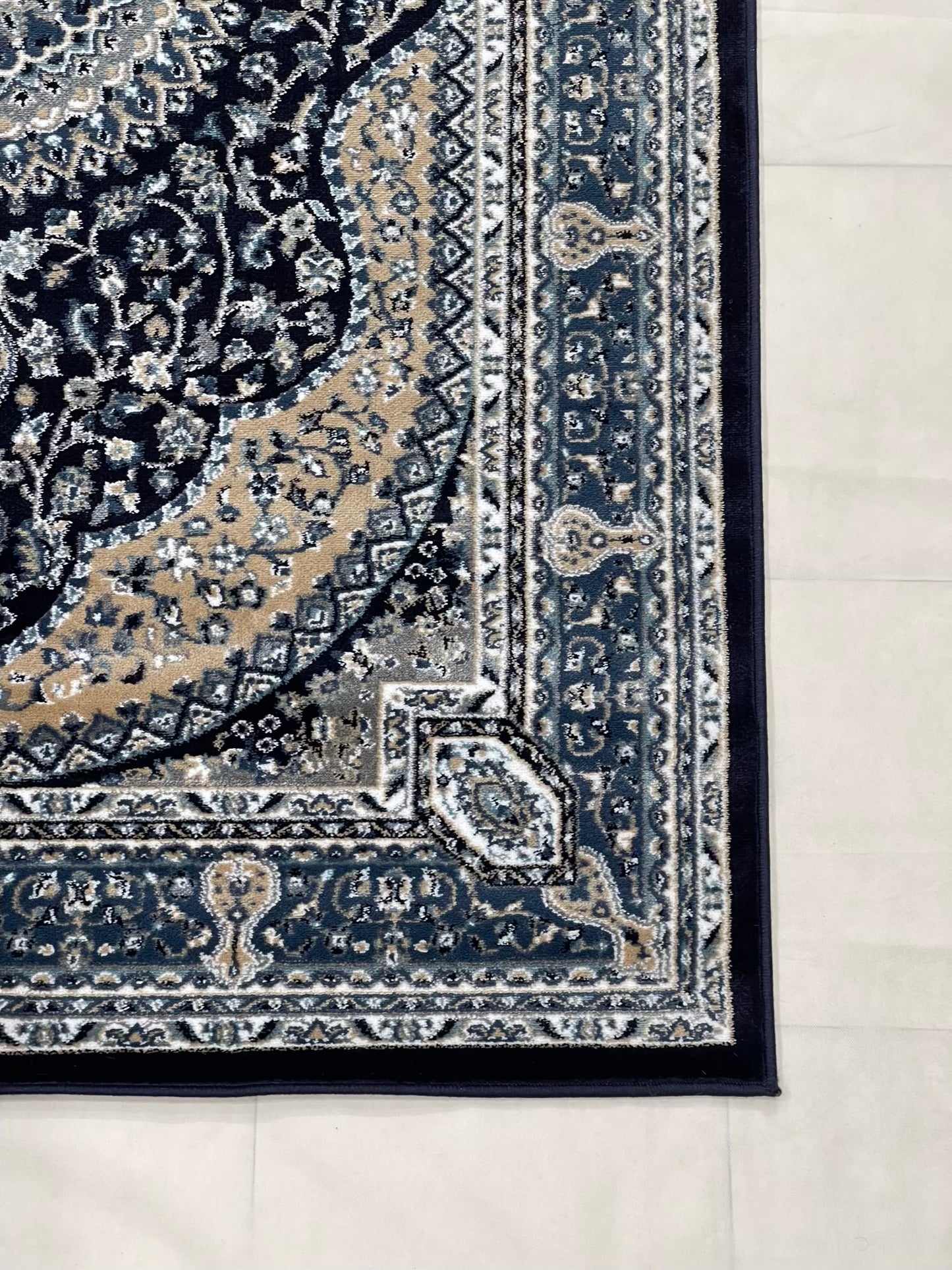 Persian  Polypropylene Rug,back woven(Article-27-Blue)
Size : 5ft width  x 7.3ft length (150cm x 220cm)