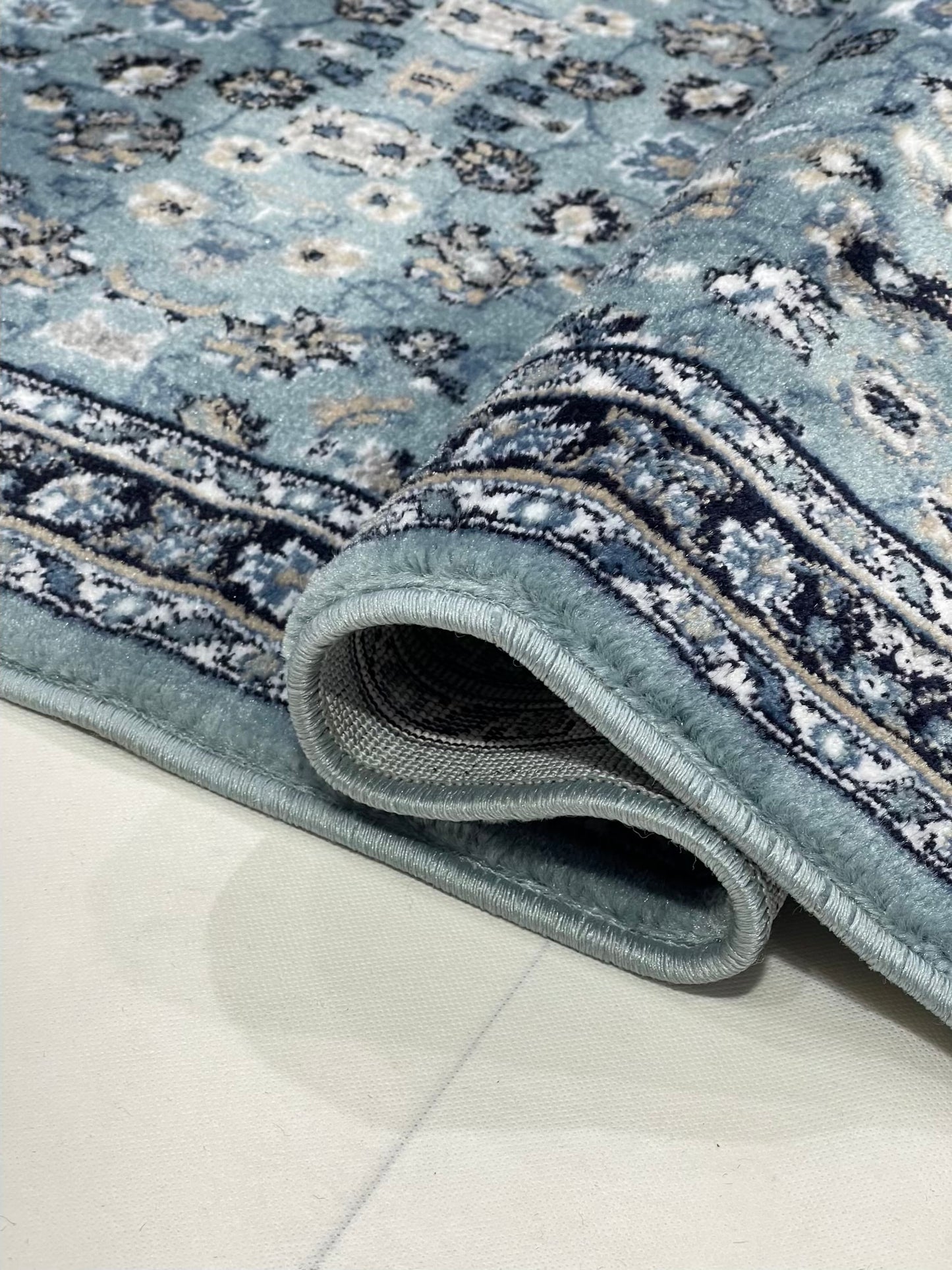 Allover Feroze Polypropylene Woven Rug. Size : 2.6 ft width x 6.6 ft length (80 cm x 200cm)