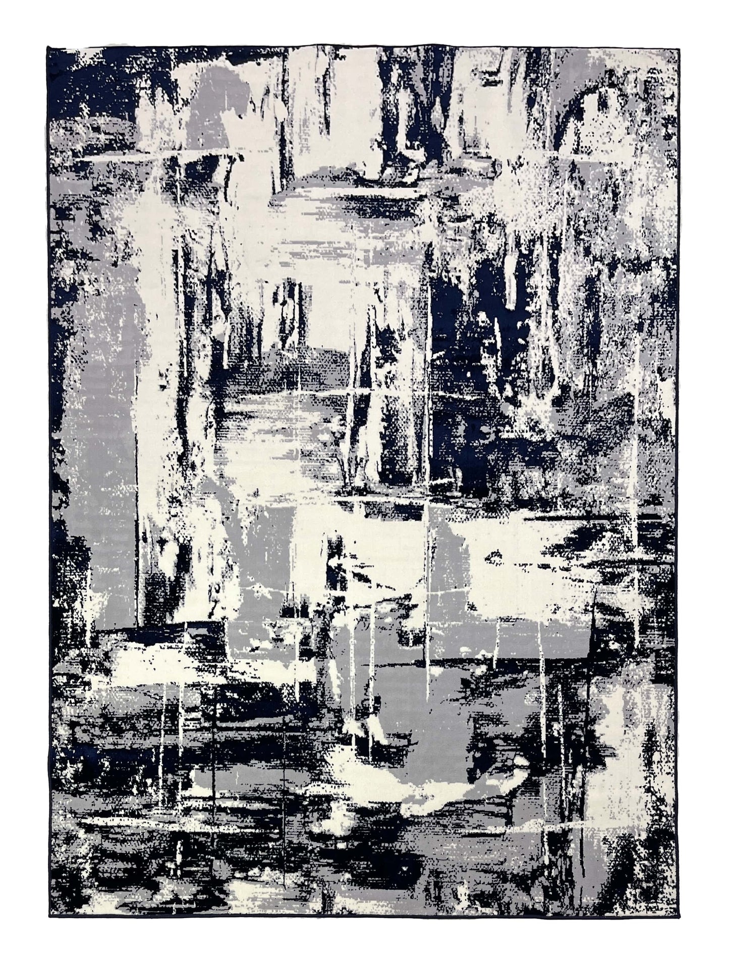 Polyester Silk.(Article-1604-Blue , offwhite)
Size : 6.6 ft width x 9.6 ft length ( 200 cm x 290 cm)