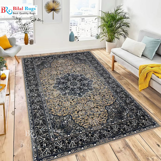 Persian polypropylene Rug,back woven(Article-27-Mink)
Size : 6.6 ft width x 9.6 ft length (200cm x 290cm)
