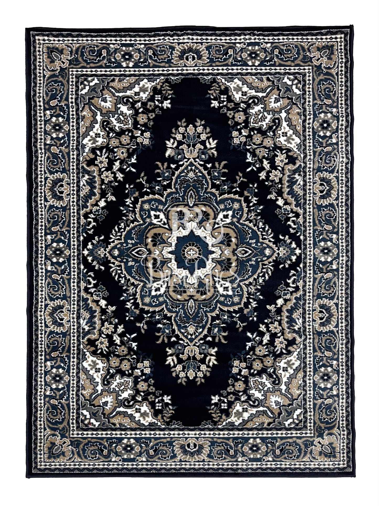 Persian polypropylene Rug,back woven(Article-35-Blue )
Size : 5ft width x 7.3ft length (150cm x 220cm)