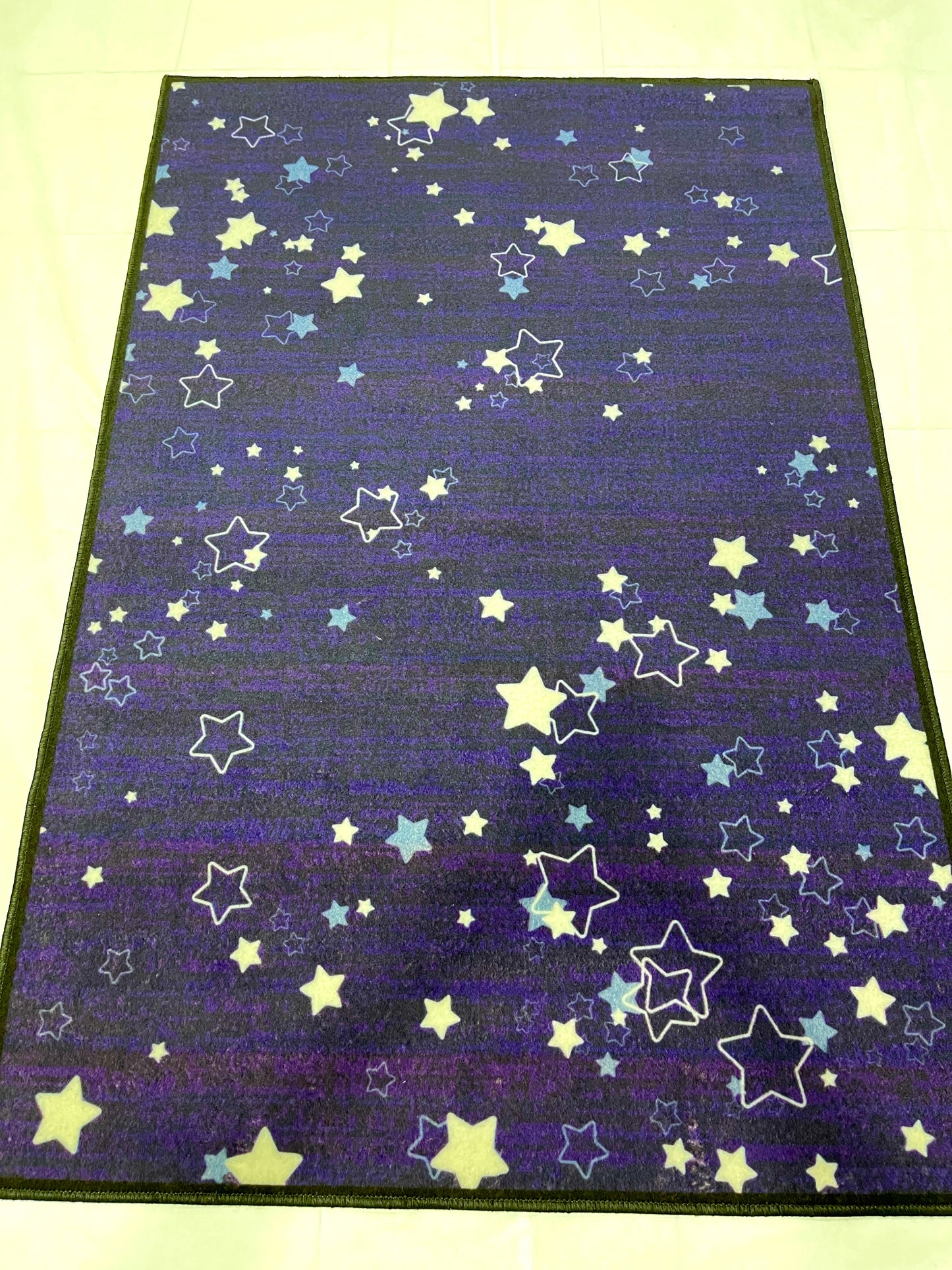 TPR Non Woven Rugs For Kids Room Article-13-Blue & purple