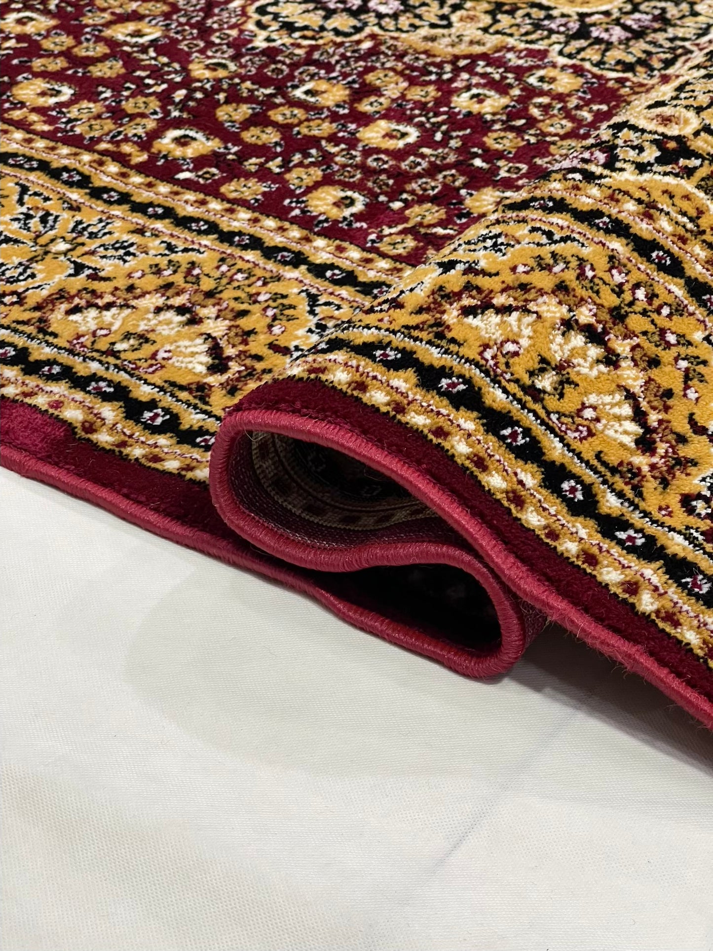 Persian polypropylene Rug,back woven(Article-04-Red)