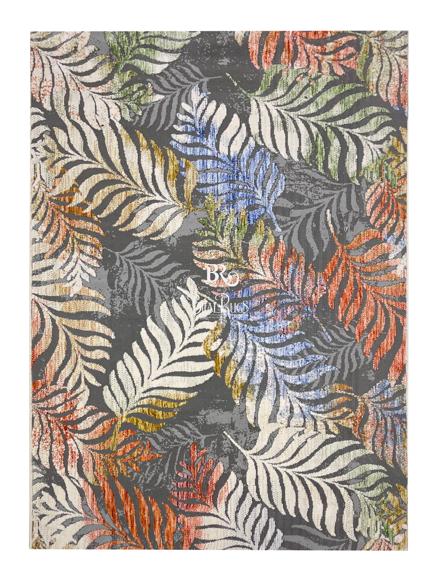 Irani viscose Rug , Woven Back Article-307-Multi Size : 3 ft width x 5 ft length (100 cm x 150cm)