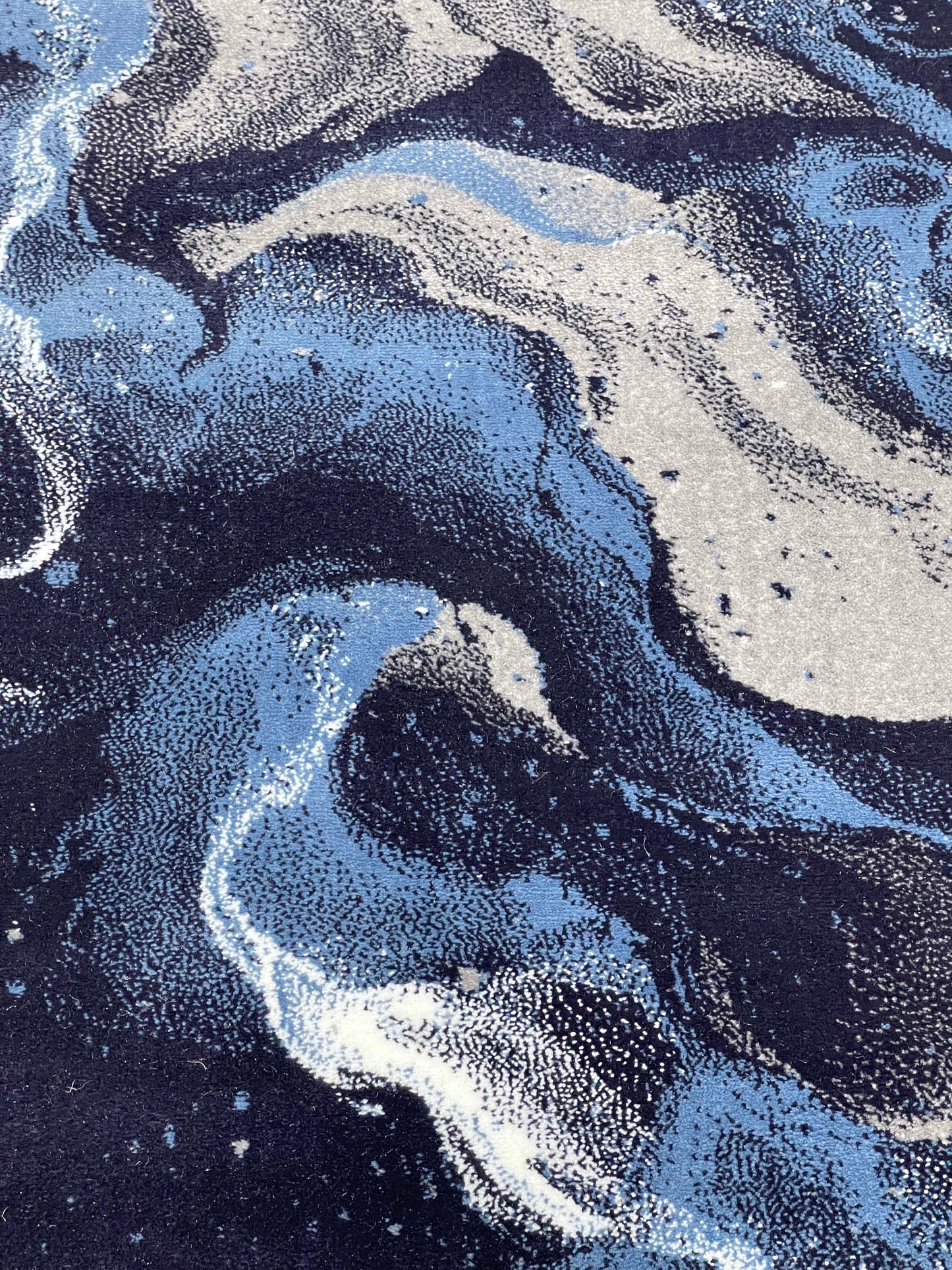 Blue Modern Polypropylene Woven Rug.
Size : 2.6 ft width x 6.6 ft length
(80 cm x 200cm)