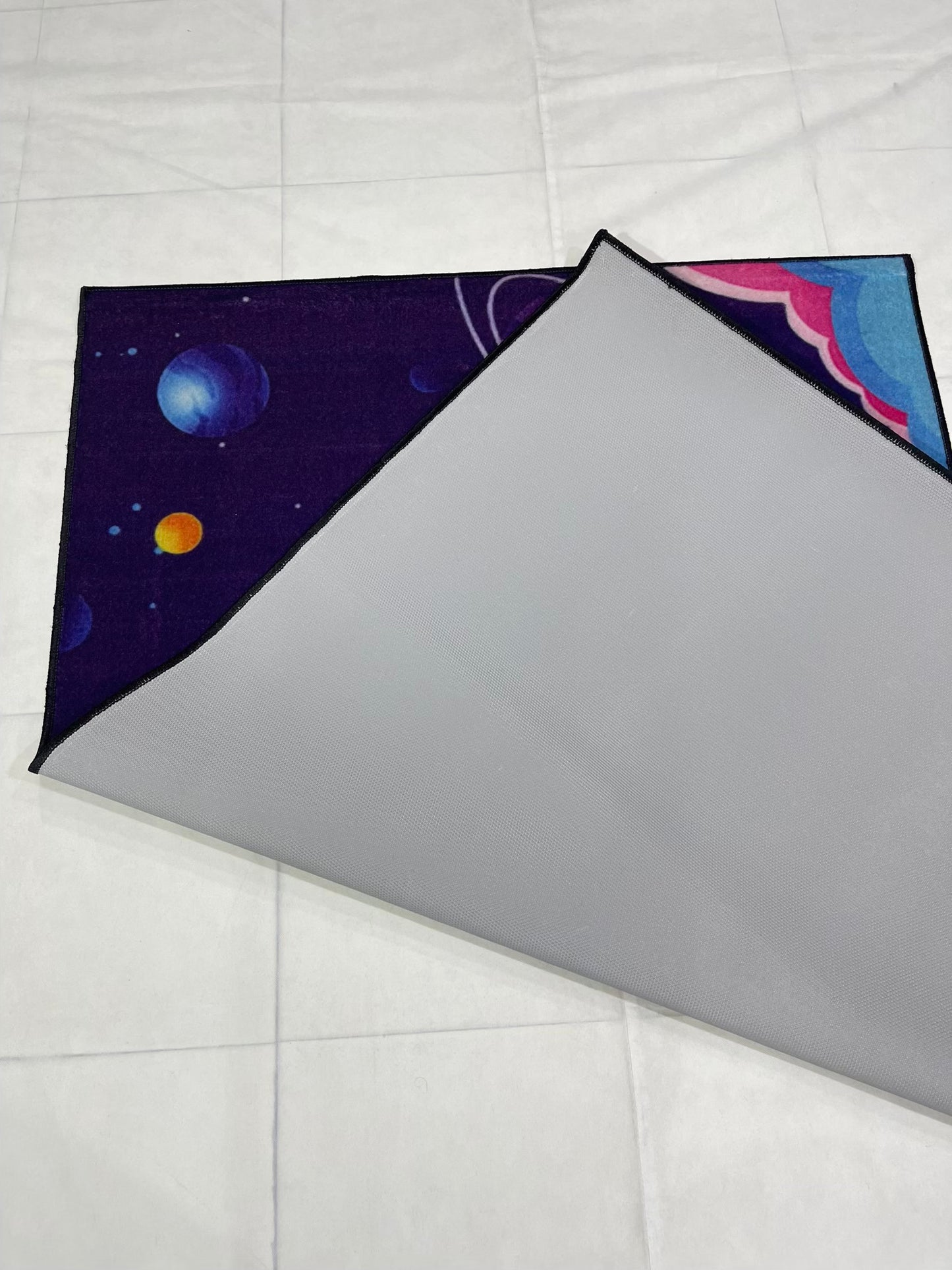 TPR Non Woven Rugs For Kids Room
Article-31-Purple ,Blue