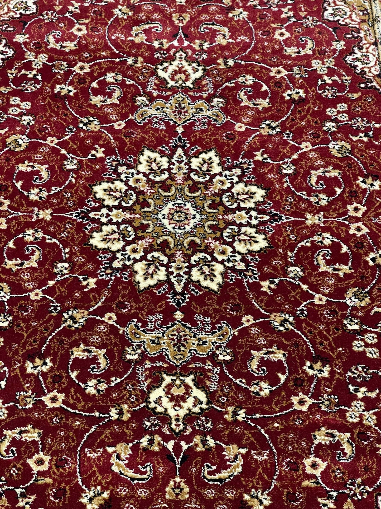 Persian Polypropylene Rug,back woven(Article-19-Red)