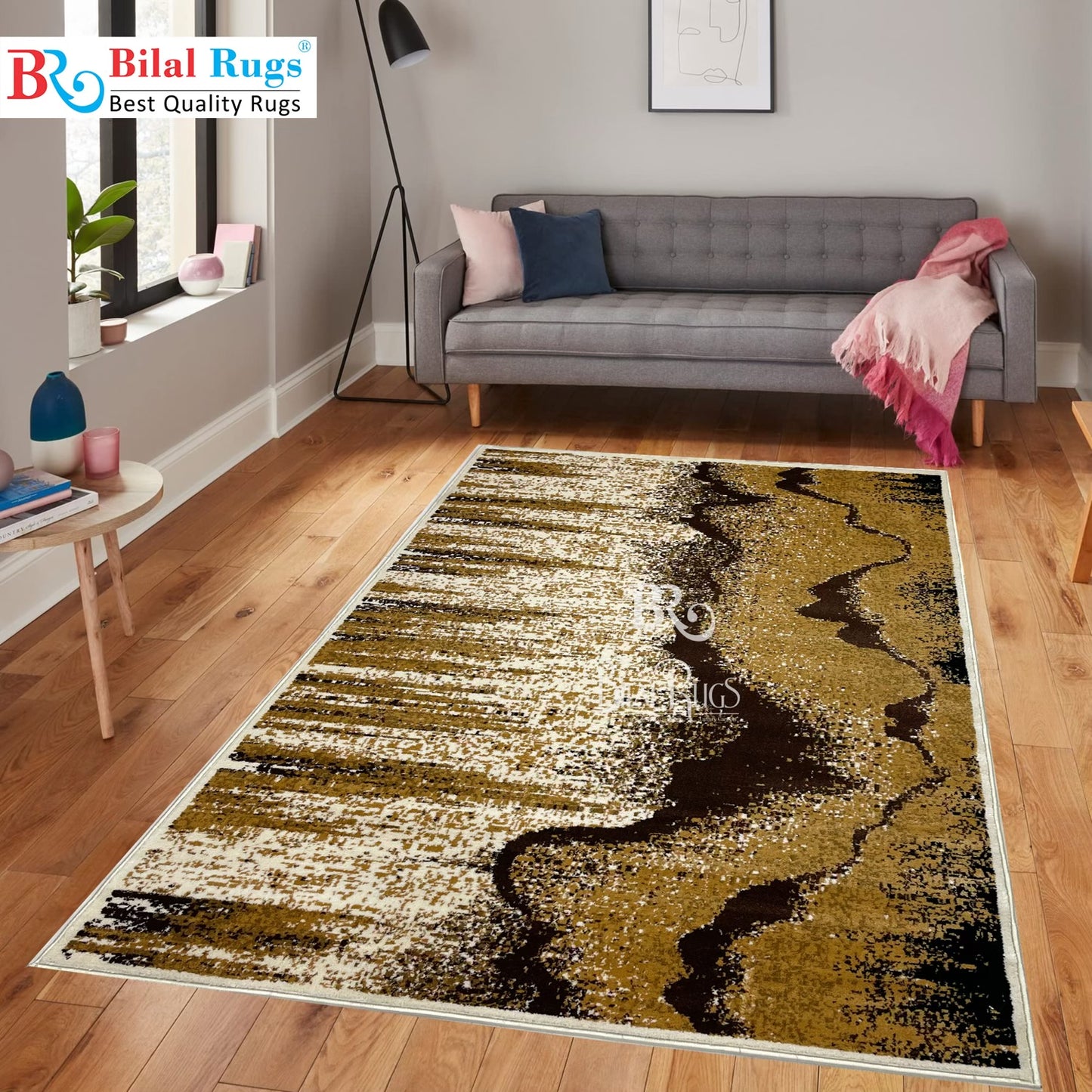 Modern polypropylene Rug,back woven(Article-1777-Off white)
Size : 5 ft width x 7.3 ft length ( 150 cm x 220 cm)