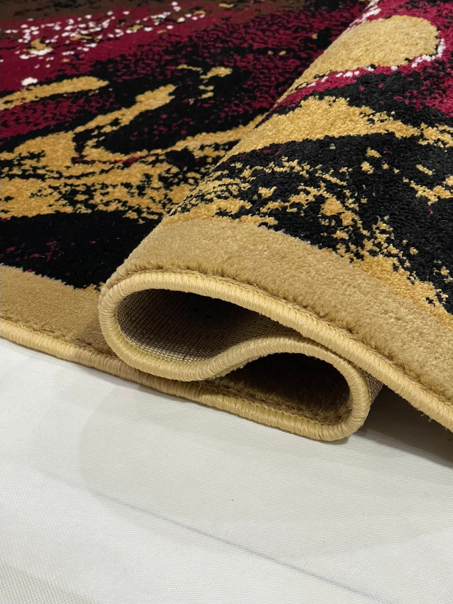 Modern polypropylene Rug,back woven(Article-1765-Beige)