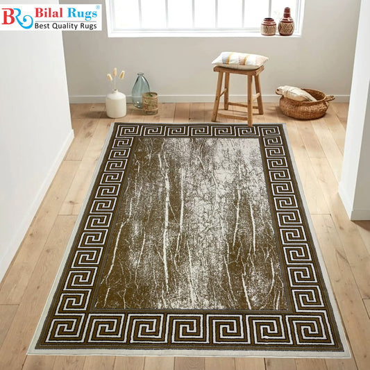 Versace polypropylene Rug,back woven(Article-77-Off white)