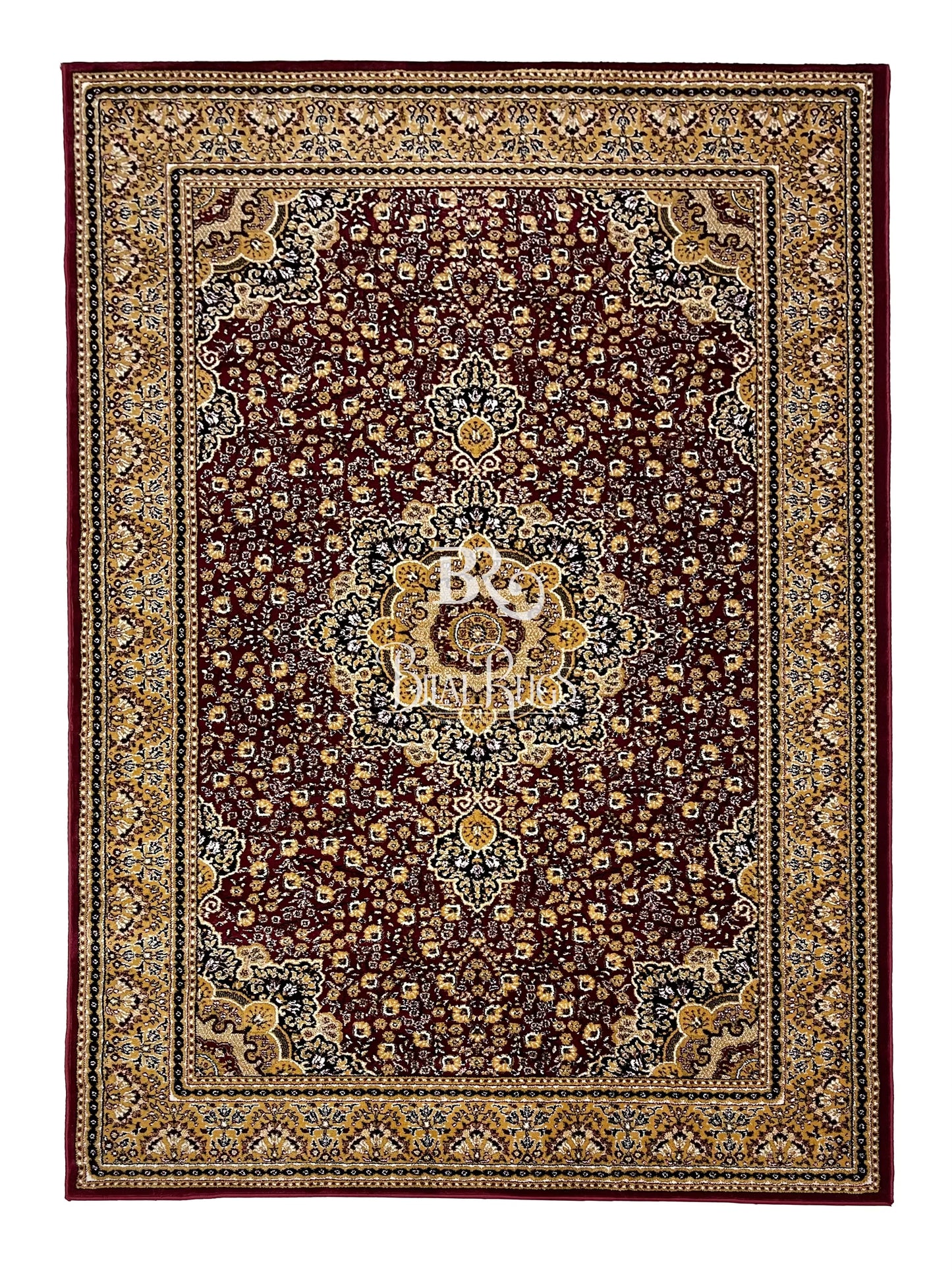 Persian polypropylene Rug,back woven(Article-04-Red)