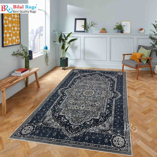 Persian polypropylene Rug,back woven(Article-23-Grey)
Size: 6.6 ft width x 9.6 ft length (200cm x 290cm)