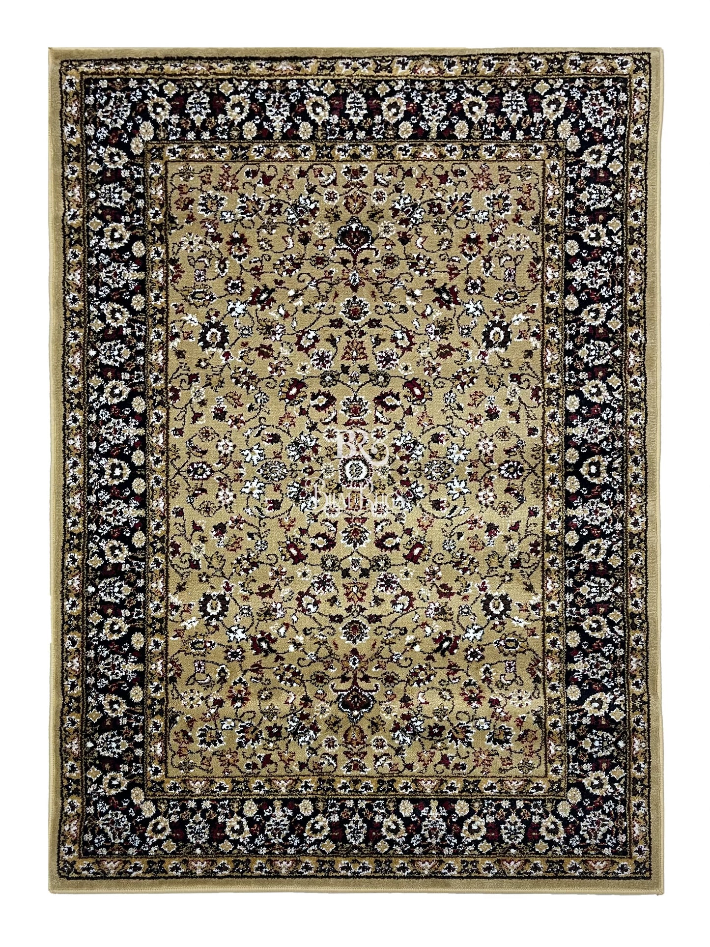 Persian Polypropylene Rug,Woven Back
(Article-140-Beige)
Size : 4 ft width x 5.6 ft length (120 cm x 170 cm)