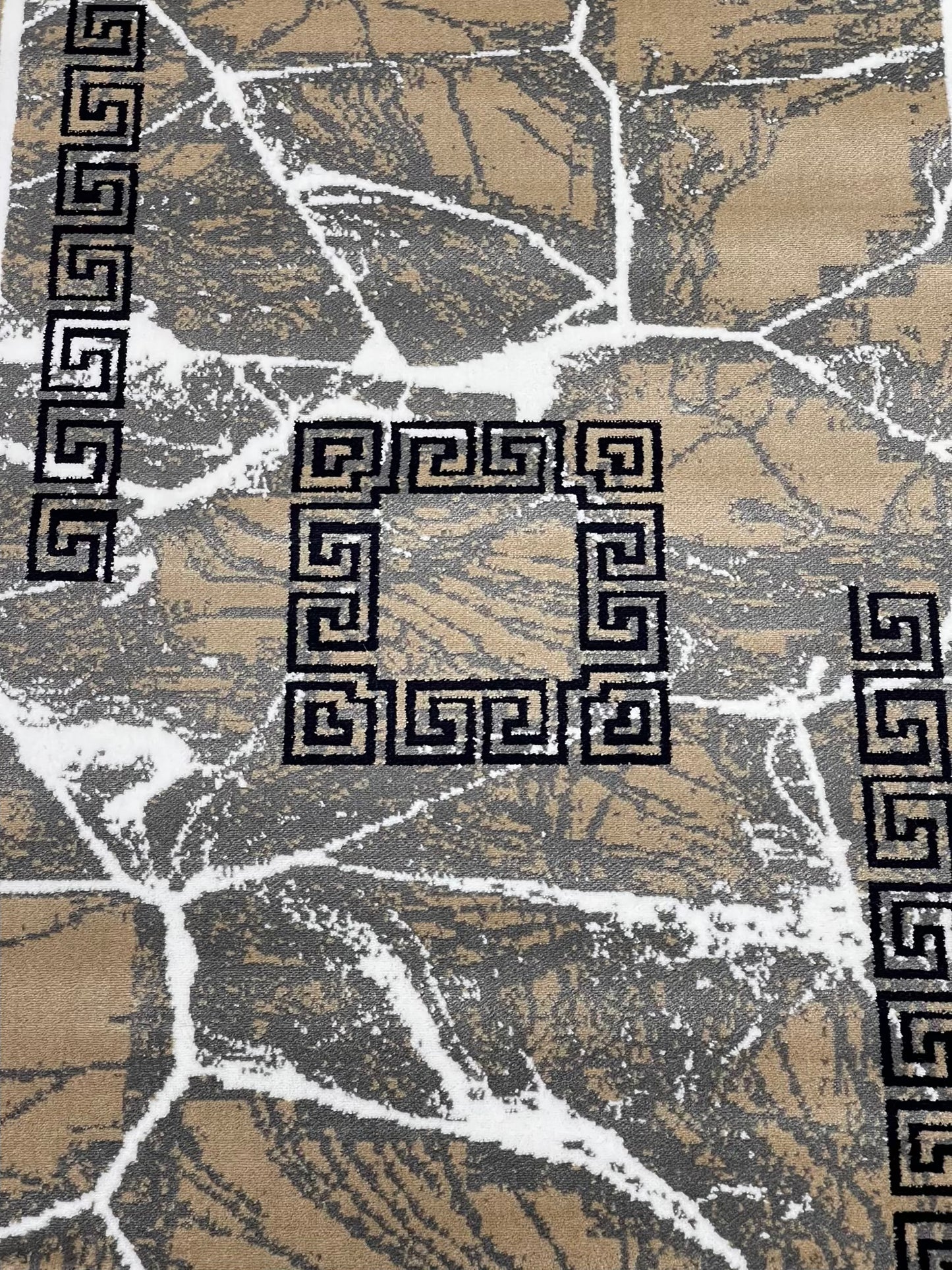 Versace Polypropylene woven Rug.
Article-1299-Mink
Size : 5ft width x 7.3ft length (150cm x 220cm)