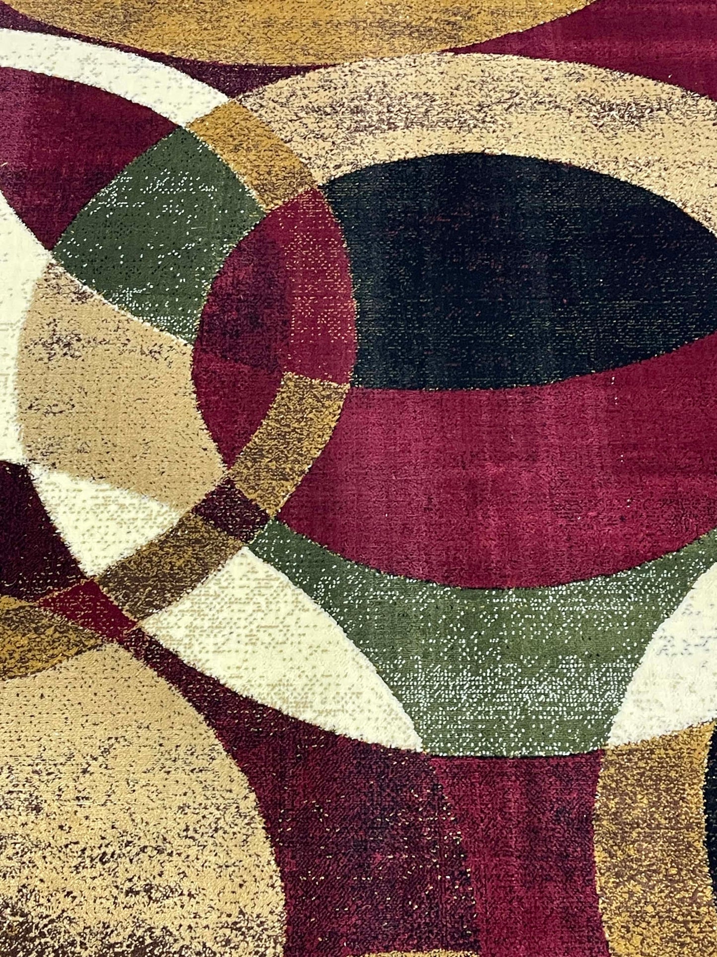 Modern polypropylene Rug,back woven(Article-1627-Red)
Size : 5ft width x 7.3ft length (150cm x 220cm)