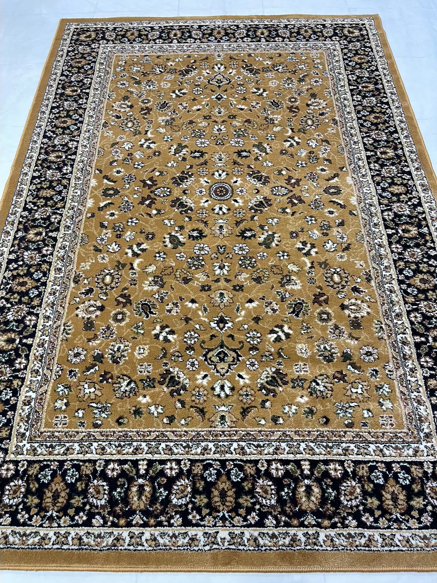 Persian polypropylene Rug,back woven(Article-140-Gold)