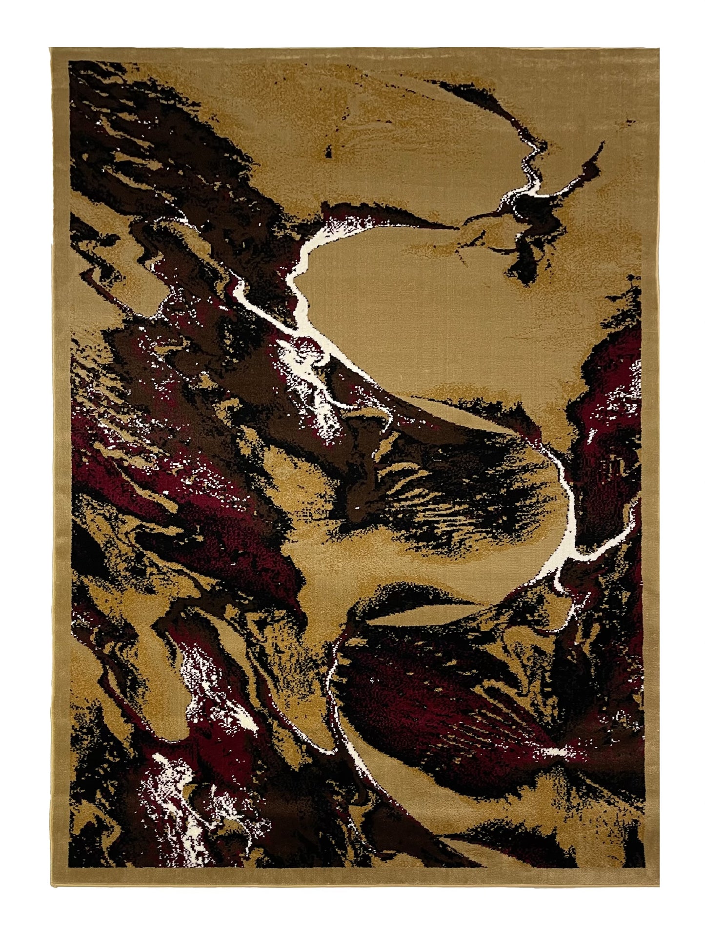 Modern polypropylene Rug,back woven(Article-1765-Beige)