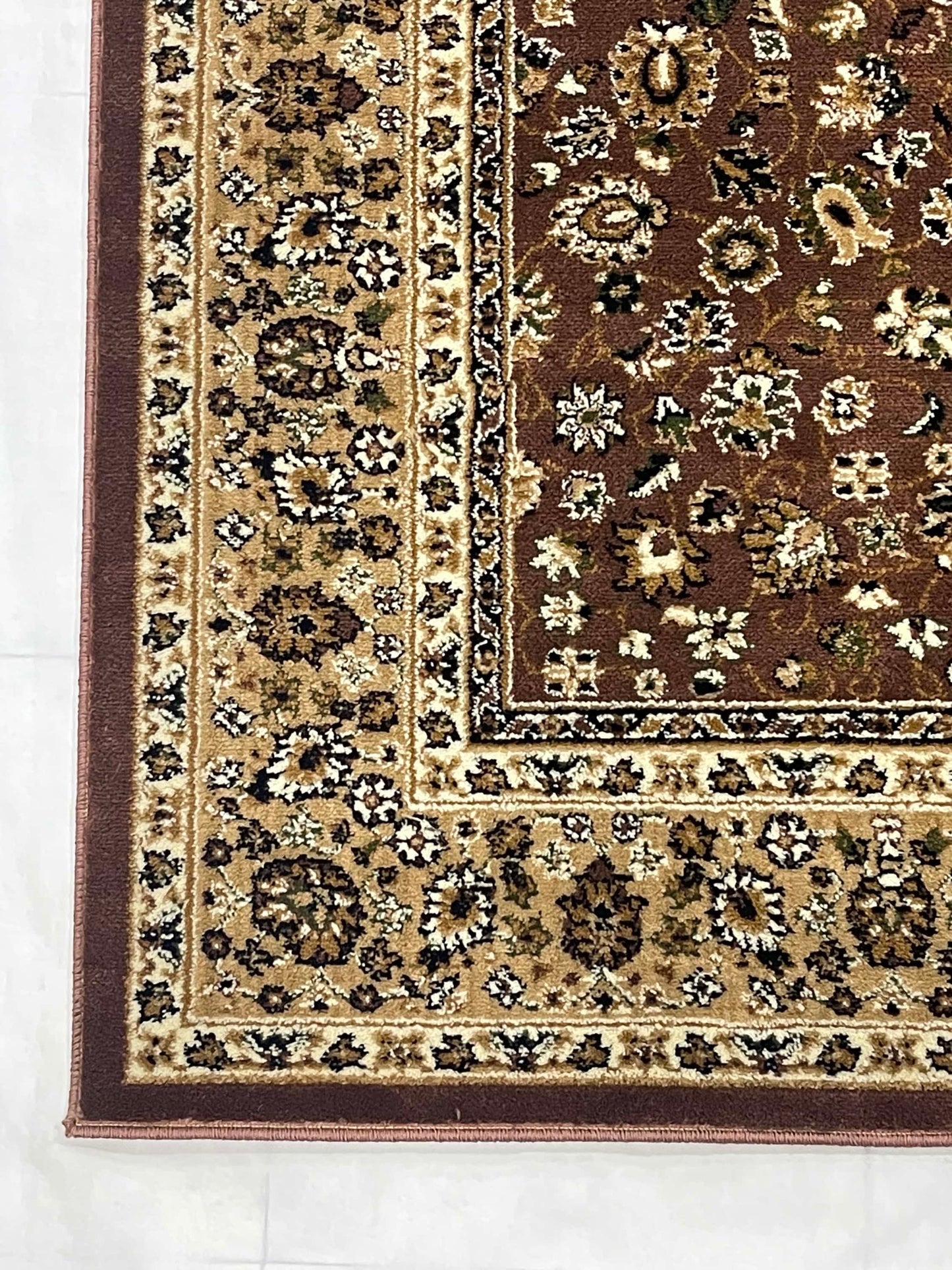All over  polypropylene Rug,back woven(Article-140-Brown)