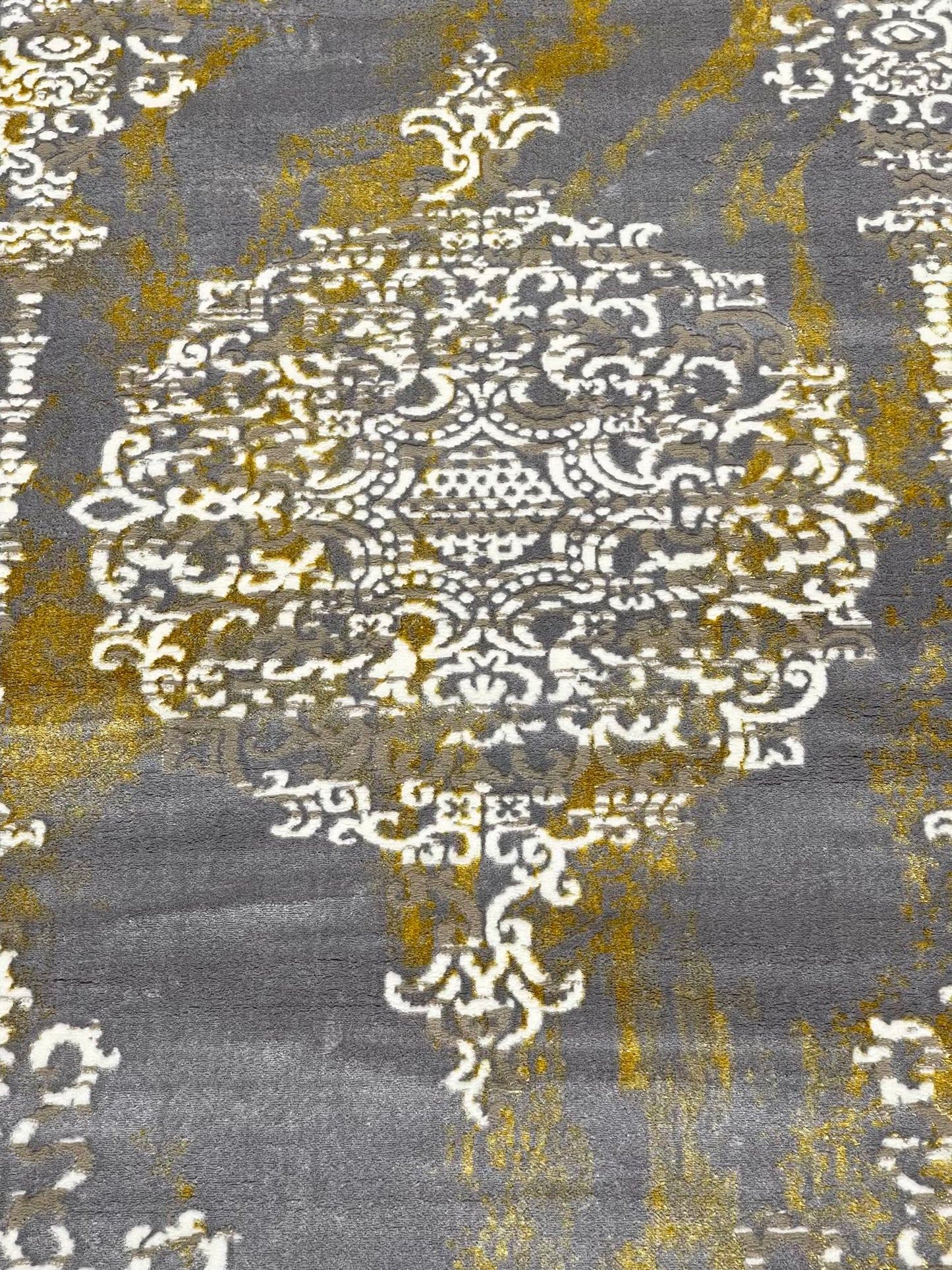 Polyester Silk.(Article-2575-Cream , white ) Size : 6.6 ft width x 9.6 ft length ( 200 cm x 290 cm)