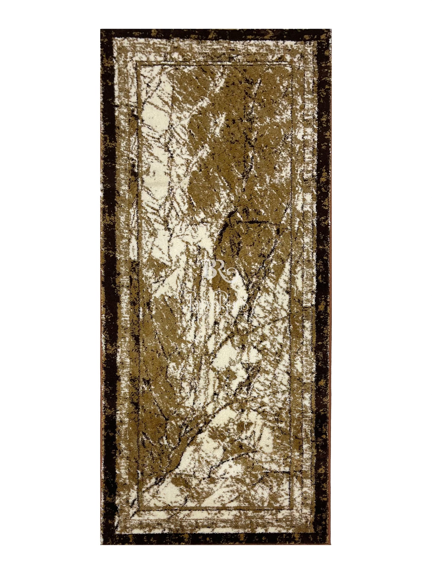 Modern Brown Polypropylene Woven Rug.
Size : 2.6 ft width x 6.6 ft length
(80 cm x 200cm)