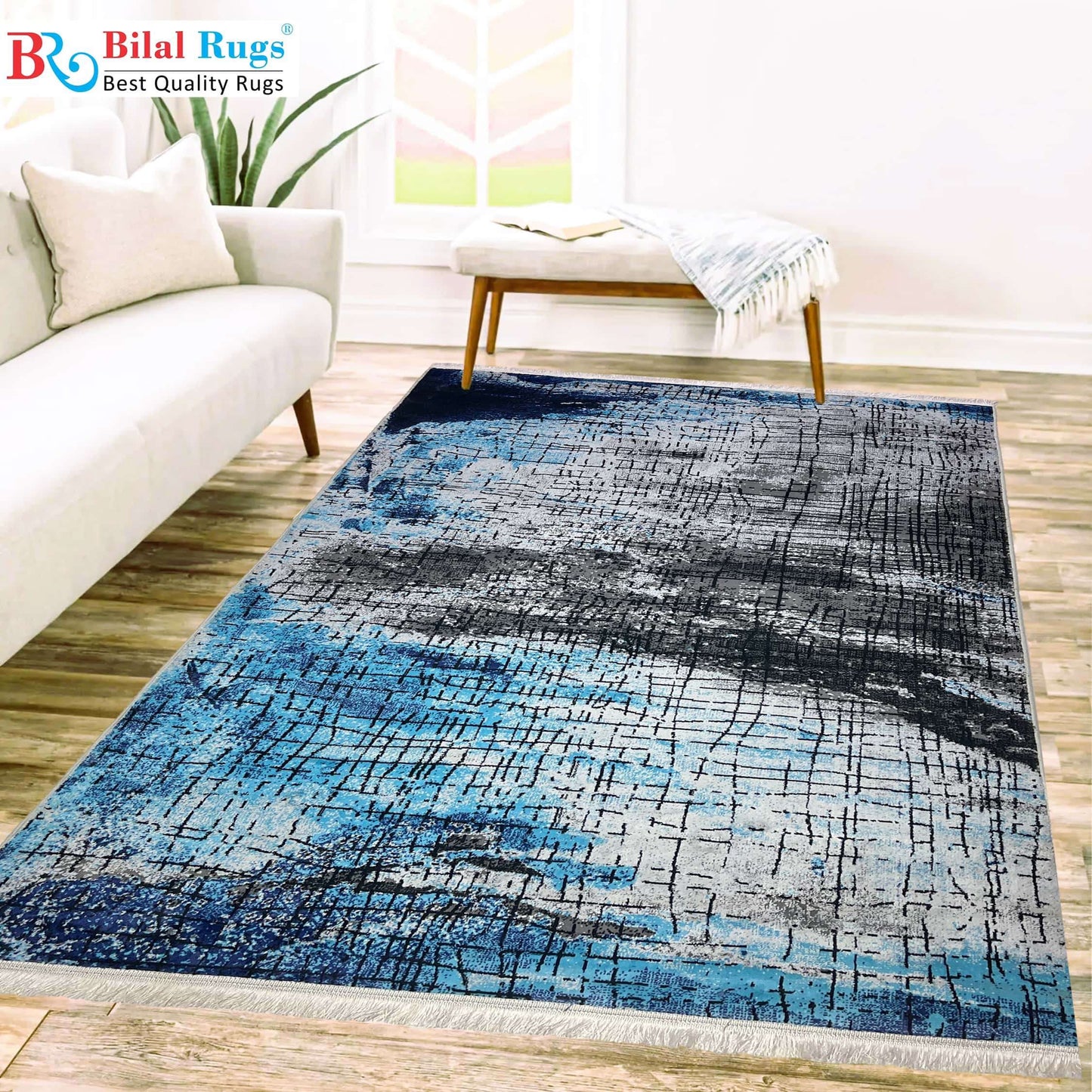 Turkish Silk.(Article-112-Feroze)
Size : 5ft width  x 7.3ft length (150cm x 220cm)