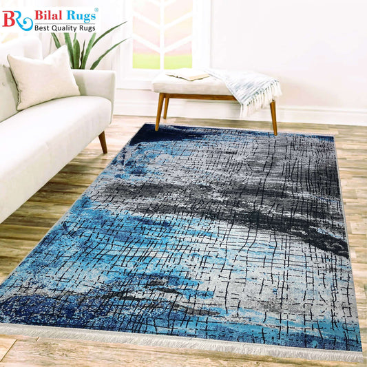 Turkish Silk.(Article-112-Feroze)
Size : 5ft width  x 7.3ft length (150cm x 220cm)