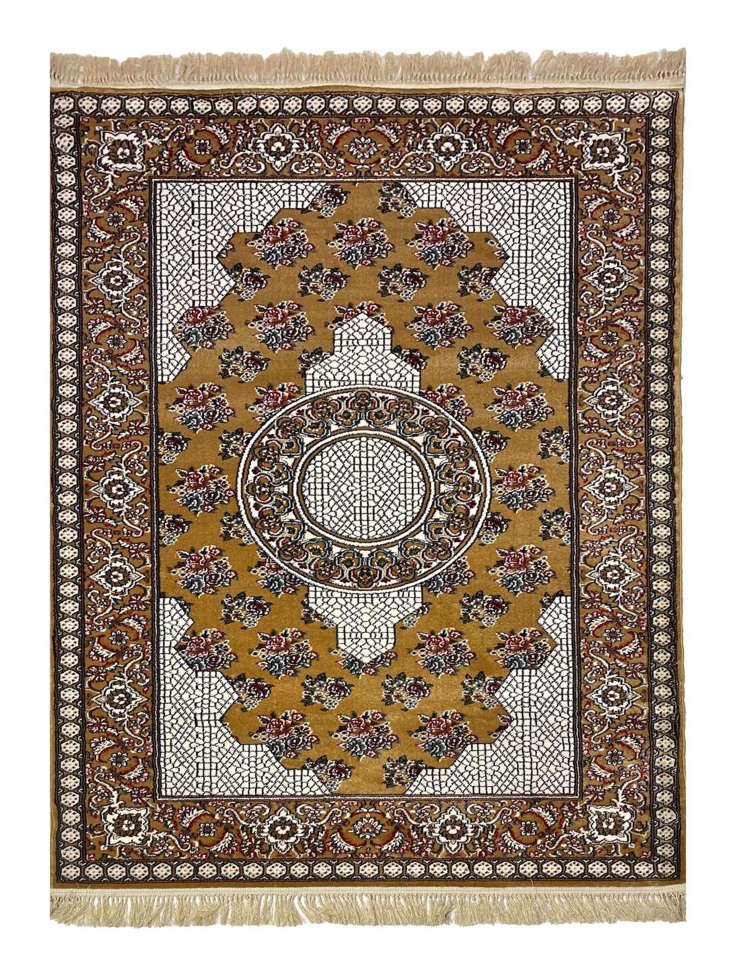 Irani polypropylene woven Rug.
Size : 5ft width  x 7.3ft length (150cm x 220cm)