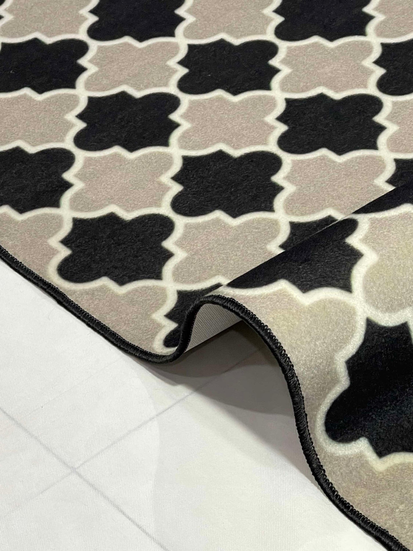 TPR Non Woven Rugs For Kids Room
Article-65- Black &Grey