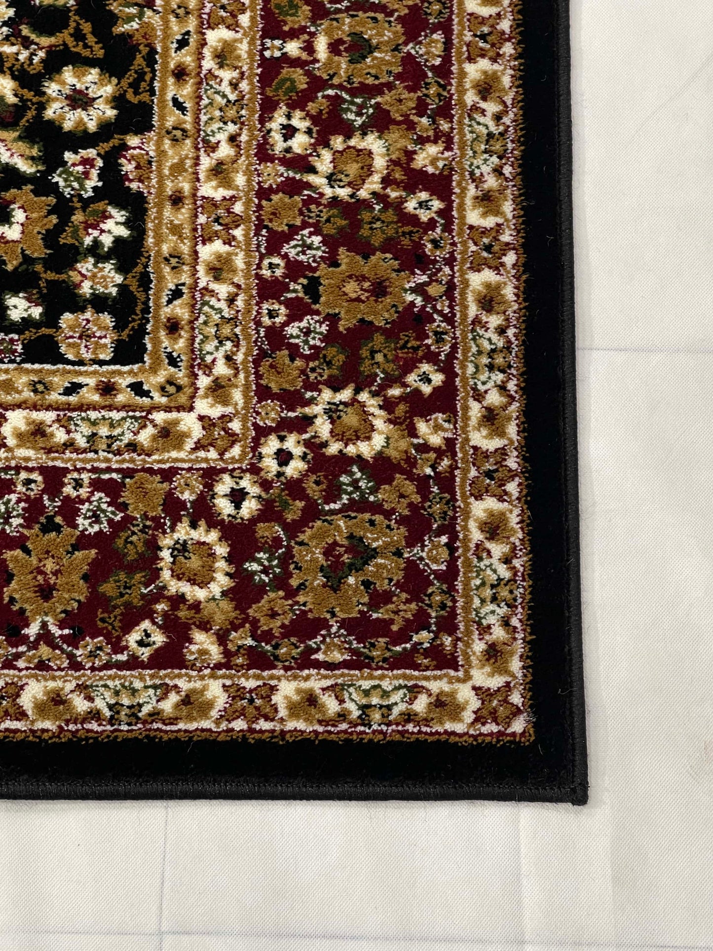 Allover polypropylene Rug,back woven(Article-140-Black)
