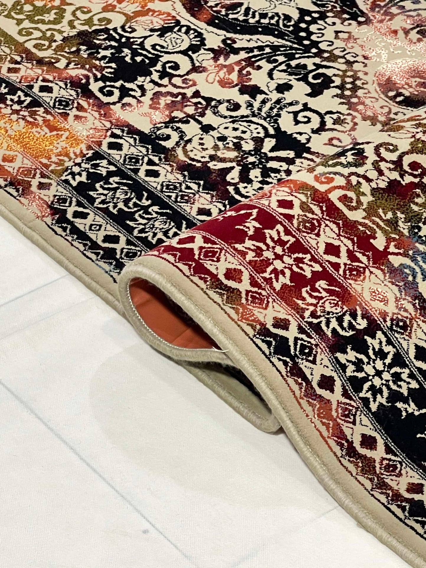 Irani Acrylic Woven Rug.
Size : 5ft width x 7.3ft length (150cm x 220cm)