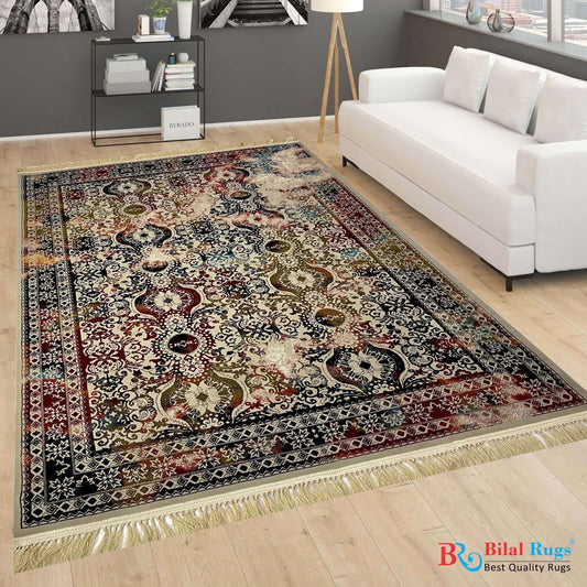 Irani Acrylic Woven Rug.
Size : 5ft width x 7.3ft length (150cm x 220cm)