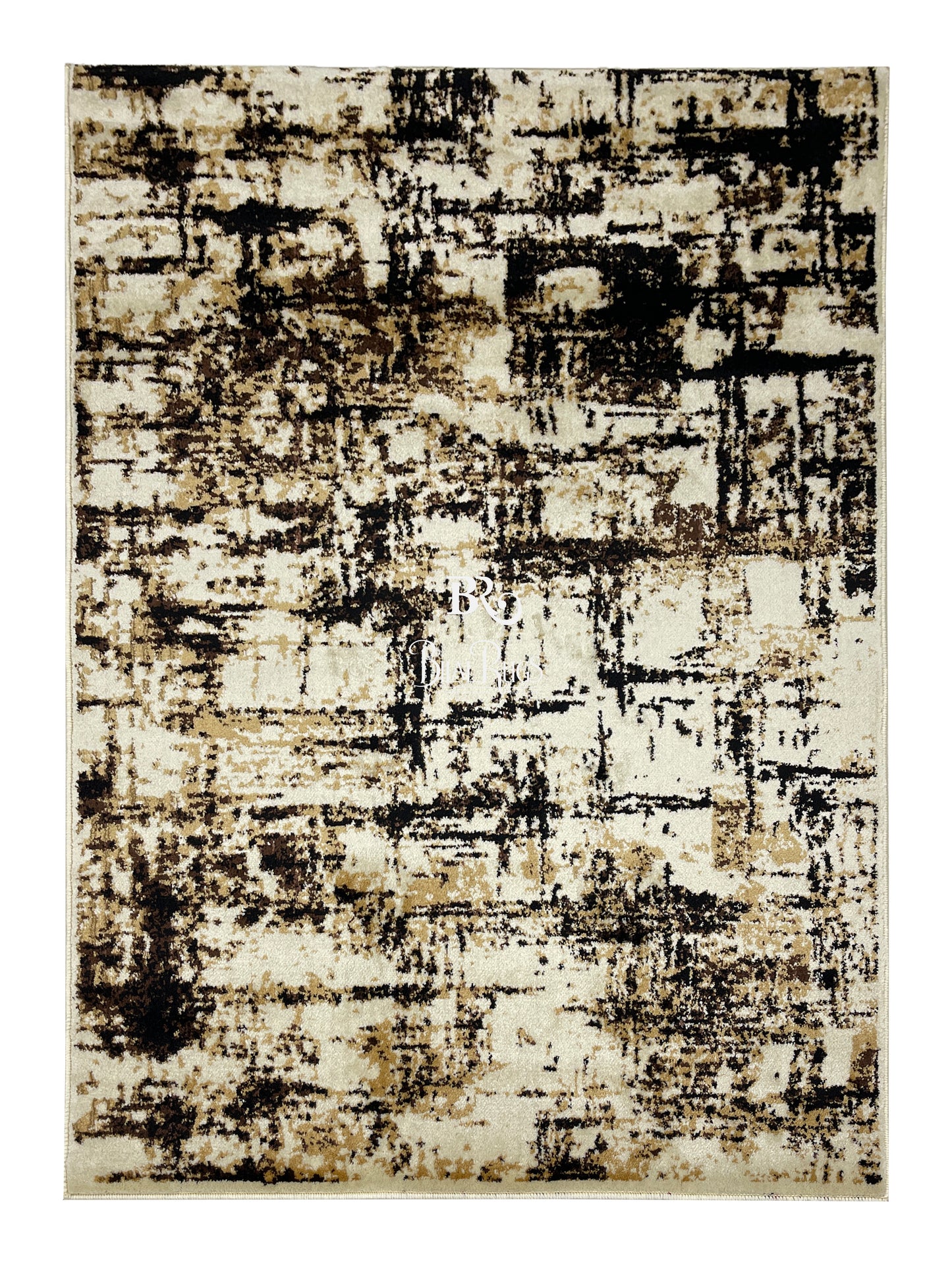Modern polypropylene Rug,back woven(Article-664-Off white)