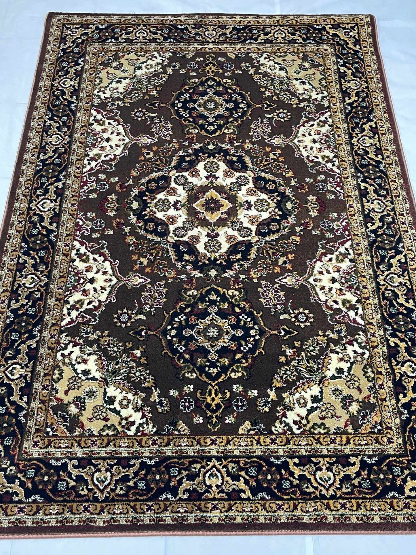 Persian Polypropylene Rug,back woven(Article-28-Brown)
Size : 5ft width  x 7.3ft length (150cm x 220cm)