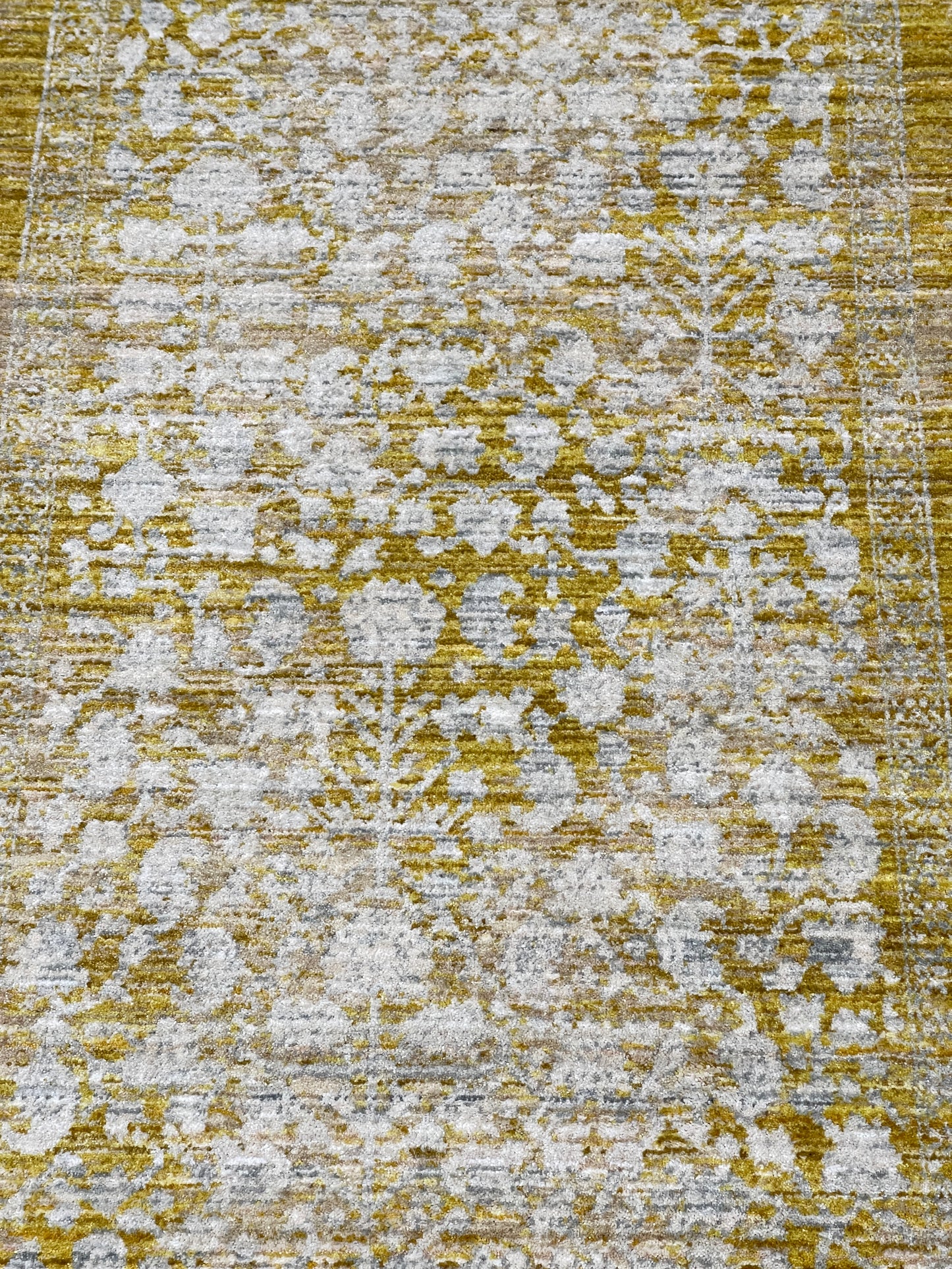 Turkish viscose Rug , Woven Back
Article-313-Yellow 
Size : 3 ft width x 5 ft length (100 cm x 150cm)
