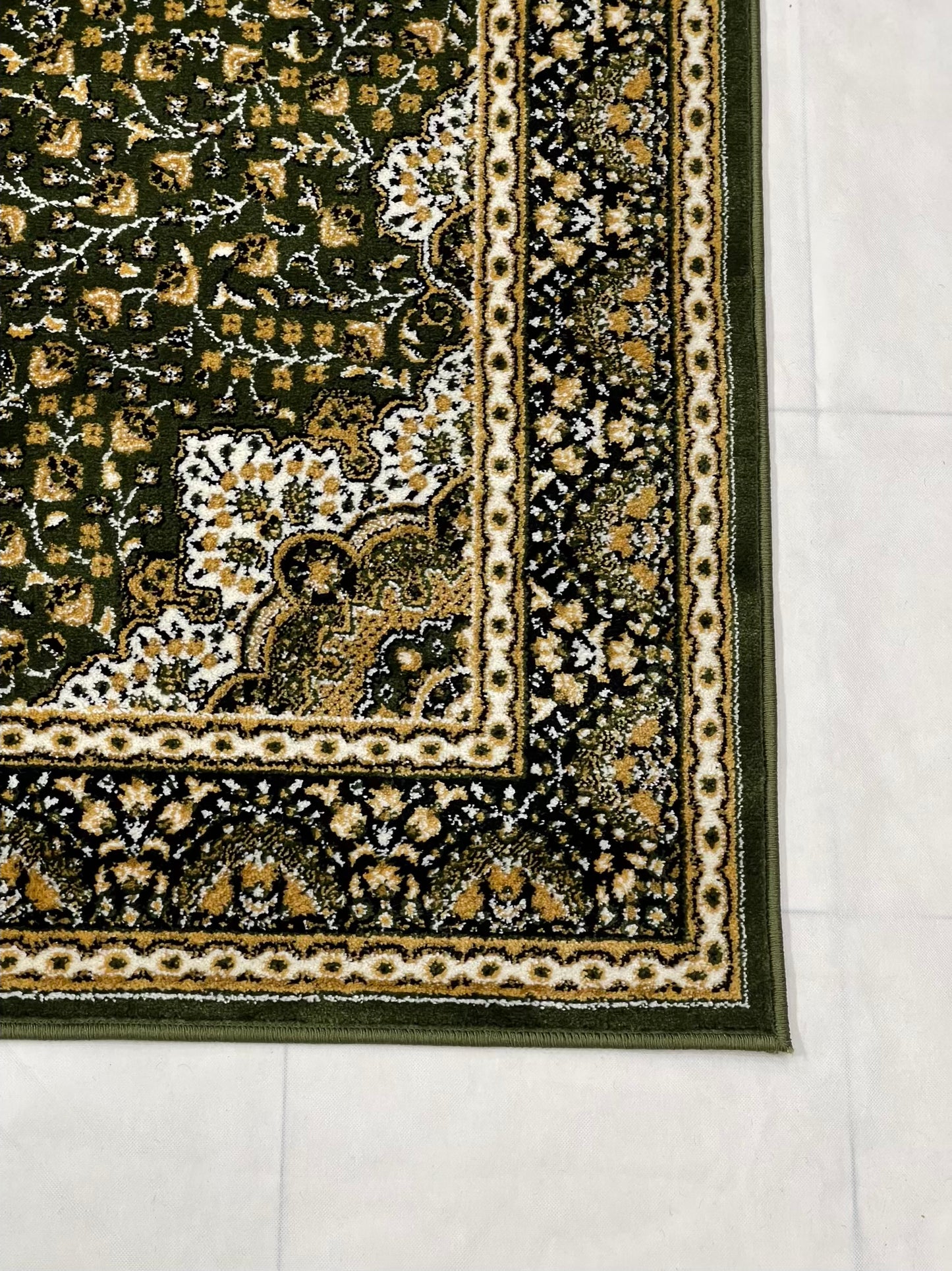 Persian Polypropylene Rug,back woven(Article-04-Green)