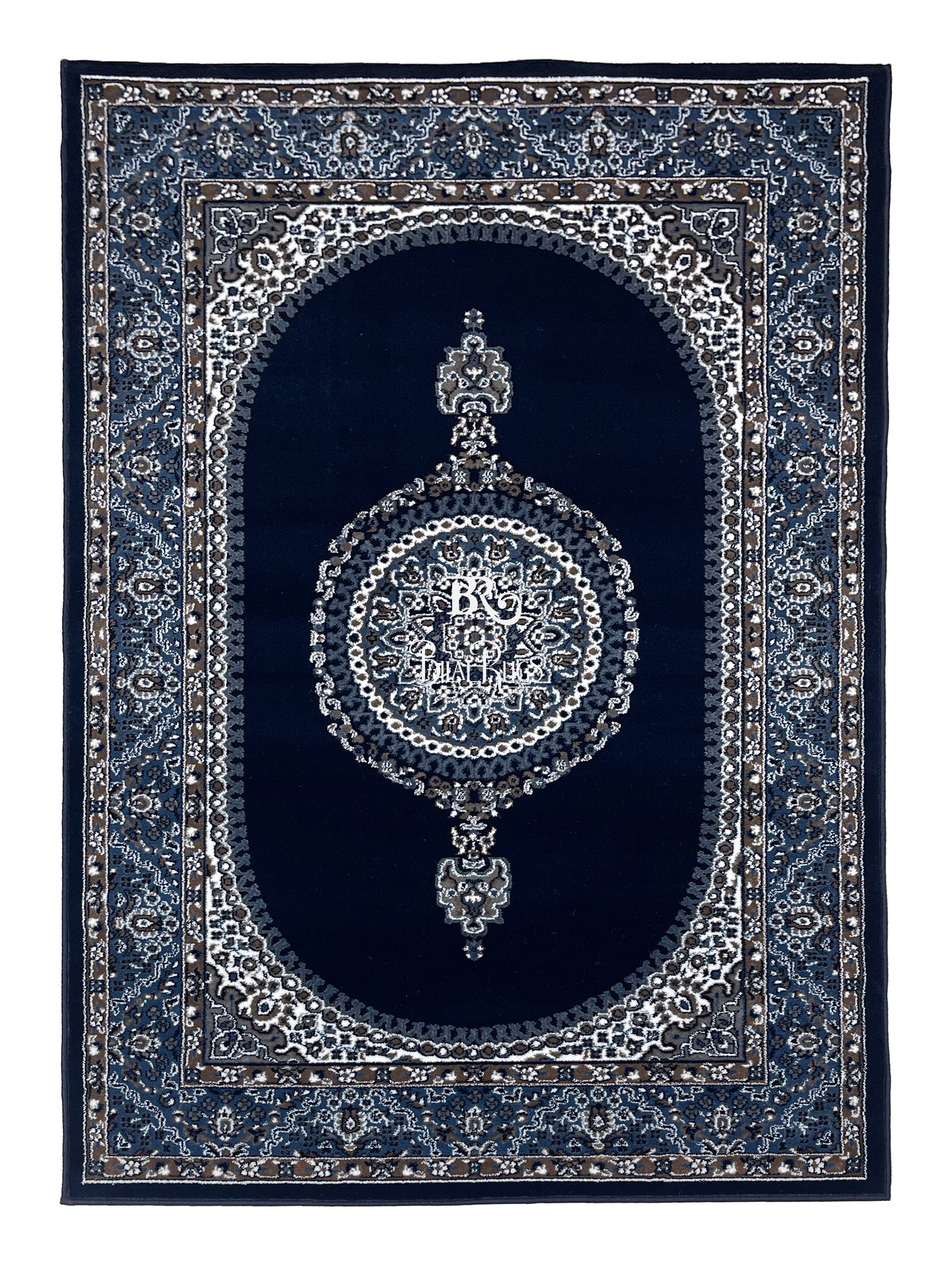 Persian  Polypropylene Rug,back woven(Article-22-Blue)
Size : 5ft width  x 7.3ft length (150cm x 220cm)
