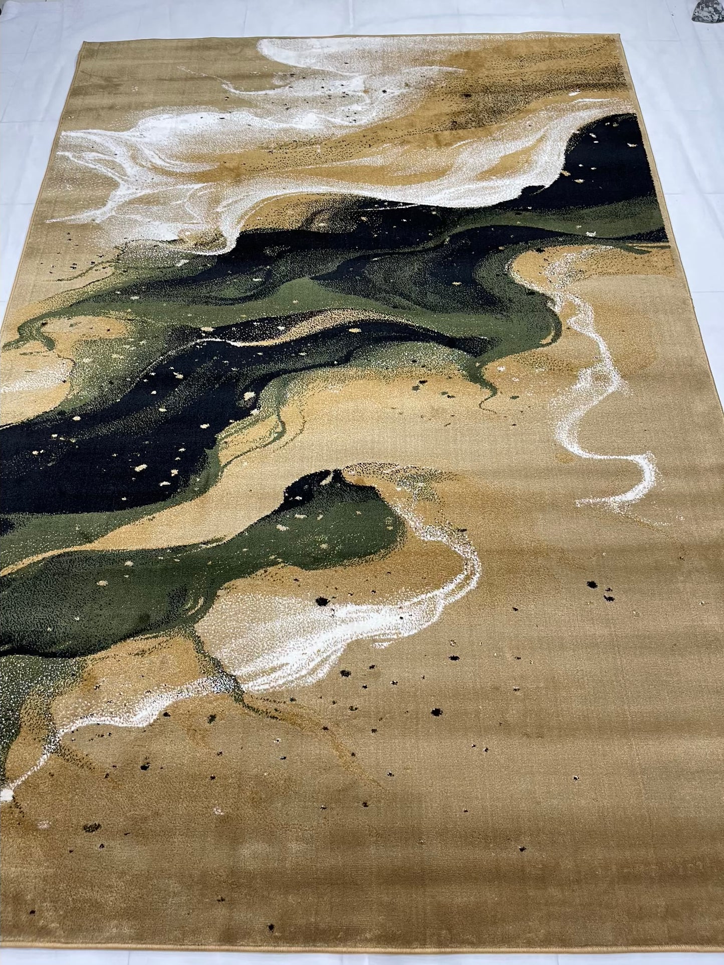 Modern polypropylene Rug,back woven(Article-1160-Beige)