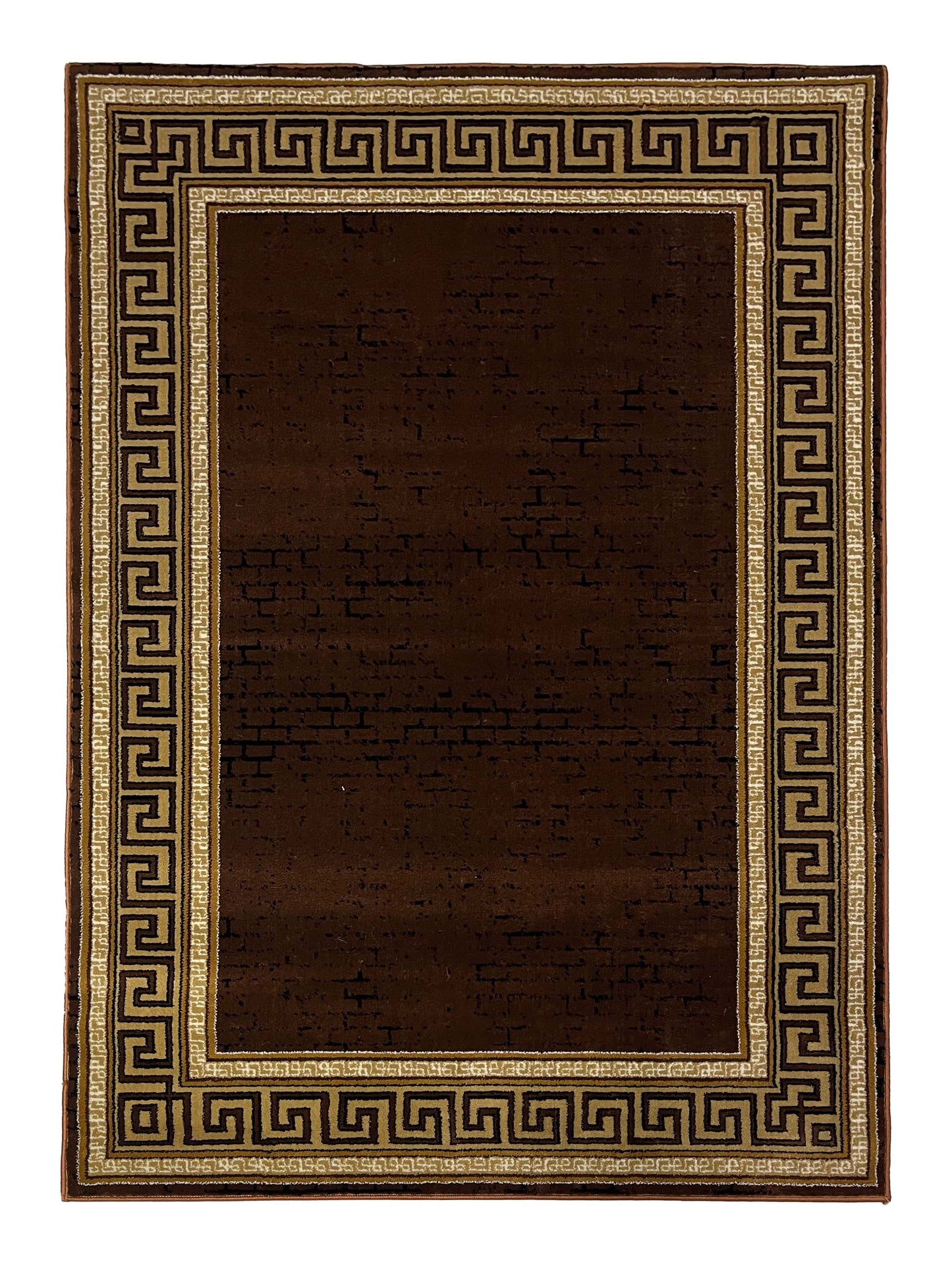 Modern polypropylene Rug,back woven(Article-370-Brown )
Size : 5ft width  x 7.3ft length (150cm x 220cm)