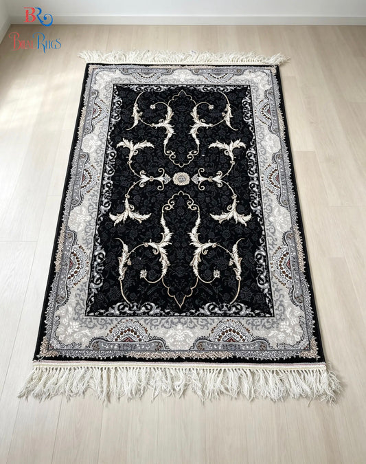 Irani  Acrylic 700 Reeds
Article -205-Black
Size : 3 ft width x 5 ft length (100cm x 150cm)