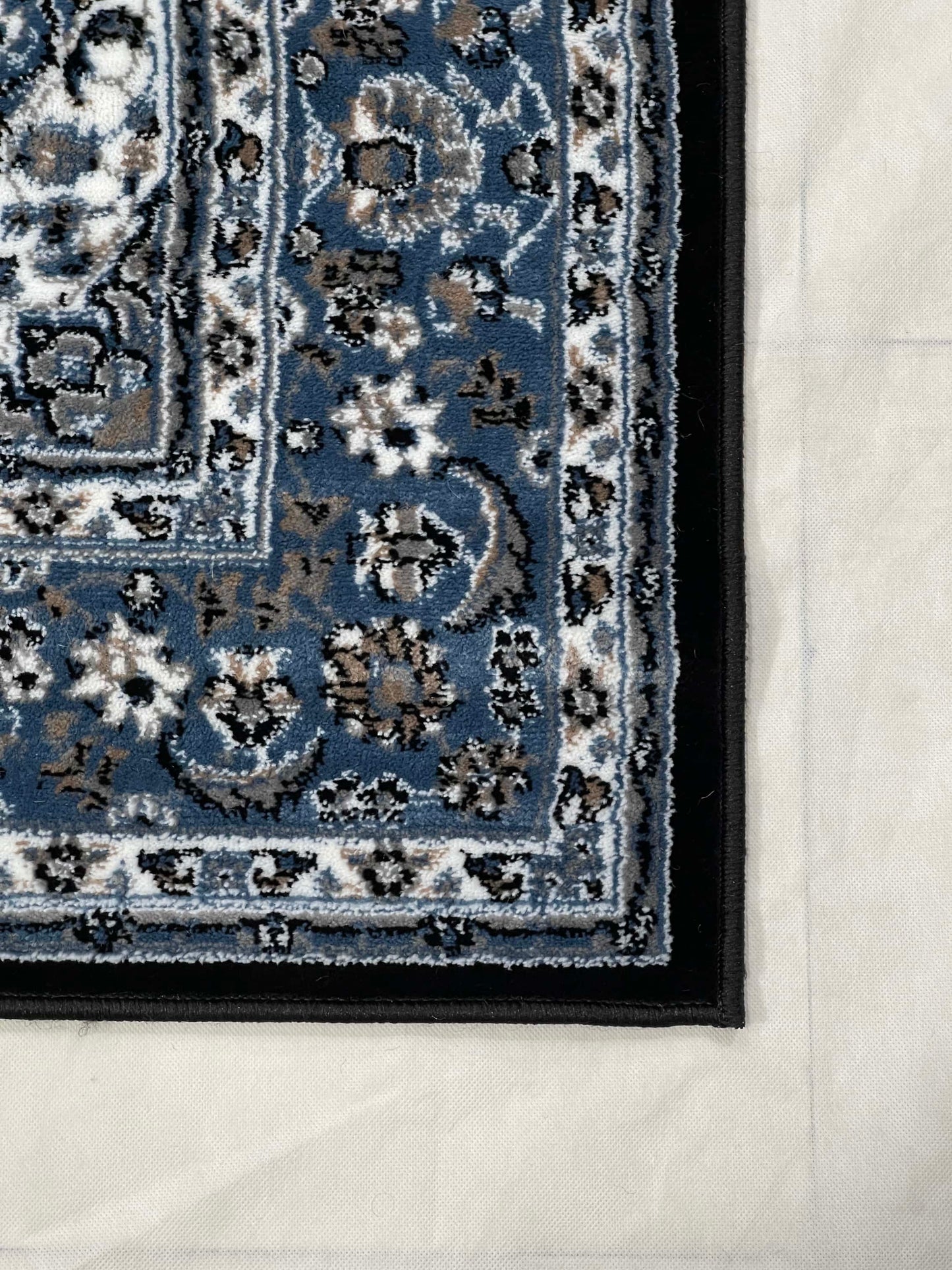 Persian Polypropylene Rug,back woven(Article-25-Black, Blue )
Size : 5ft width  x 7.3ft length (150cm x 220cm)