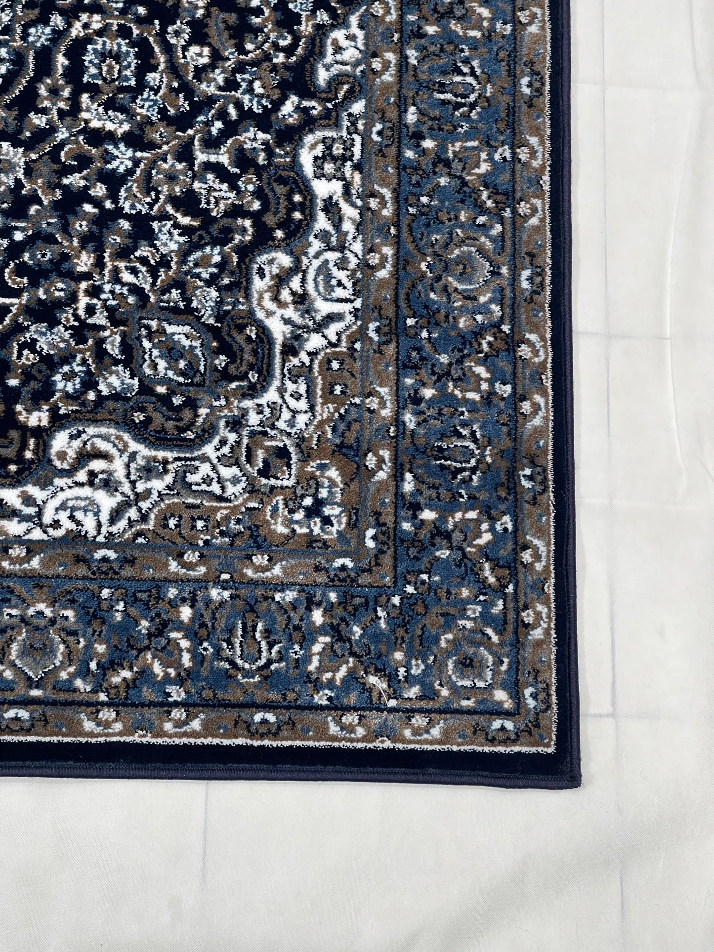 Persian polypropylene Rug,back woven(Article-29-Dark Blue)
Size : 5ft width  x 7.3ft length (150cm x 220cm)