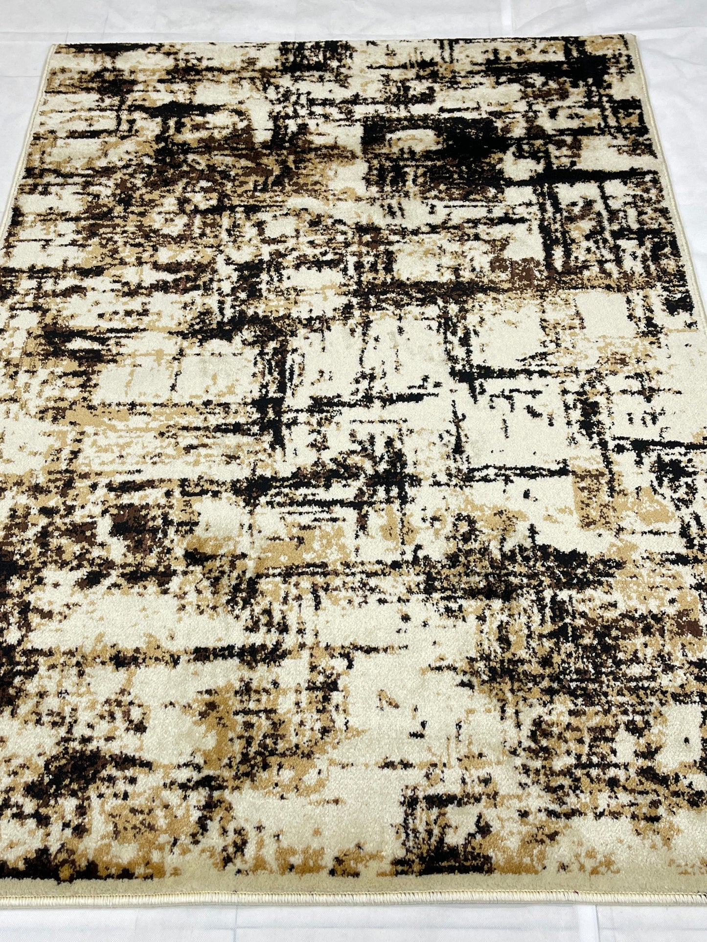 Modern polypropylene Rug,back woven(Article-664-Off white)