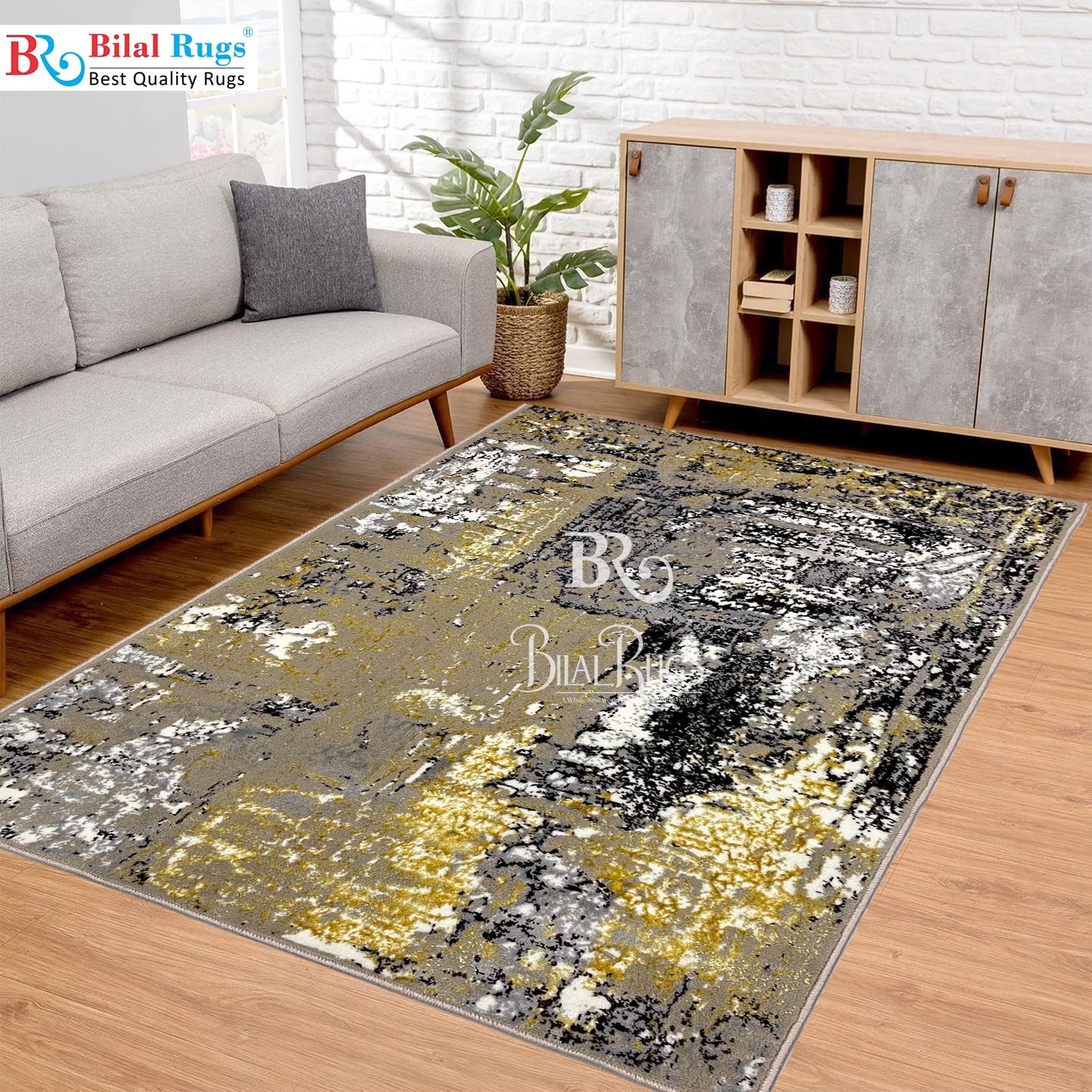 Pakistani Silk Woven Rug.(Article-1450-Beige)
Size : 3 ft width x 5 ft length ( 100cm x 150cm)