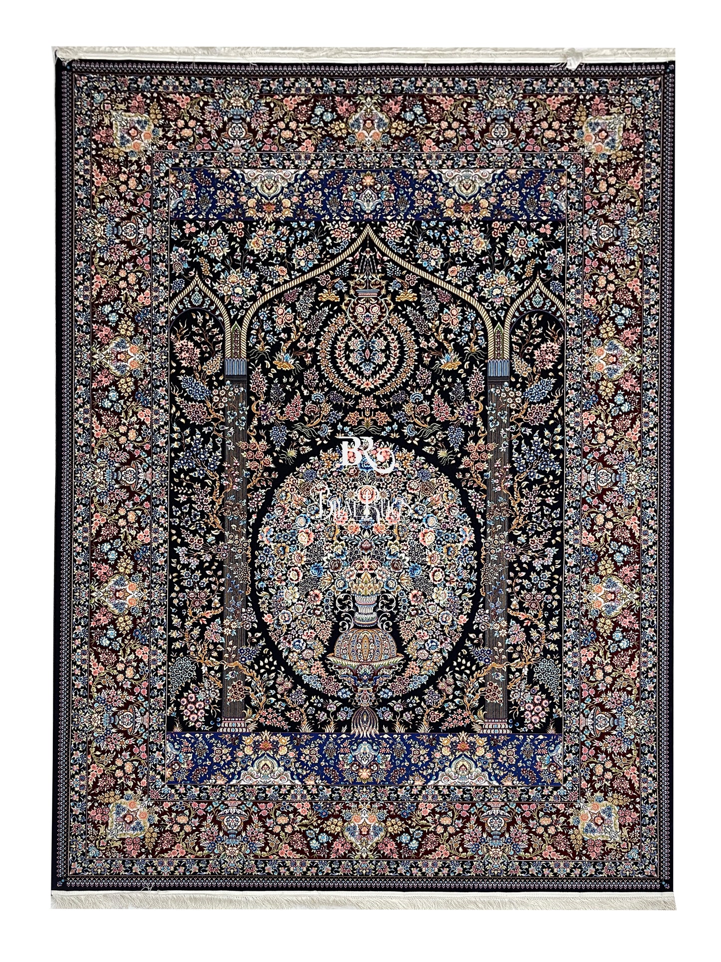 Irani Top Quality 
Mixture of 12 colours
1500 Reeds Acrylic Rug With Jute Back (04)
Size : 6.6 Ft Width x 9.6 Ft Length