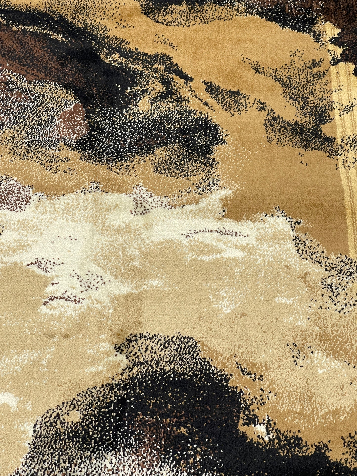 Modern Polypropylene Rug,back woven(Article-655-Black)